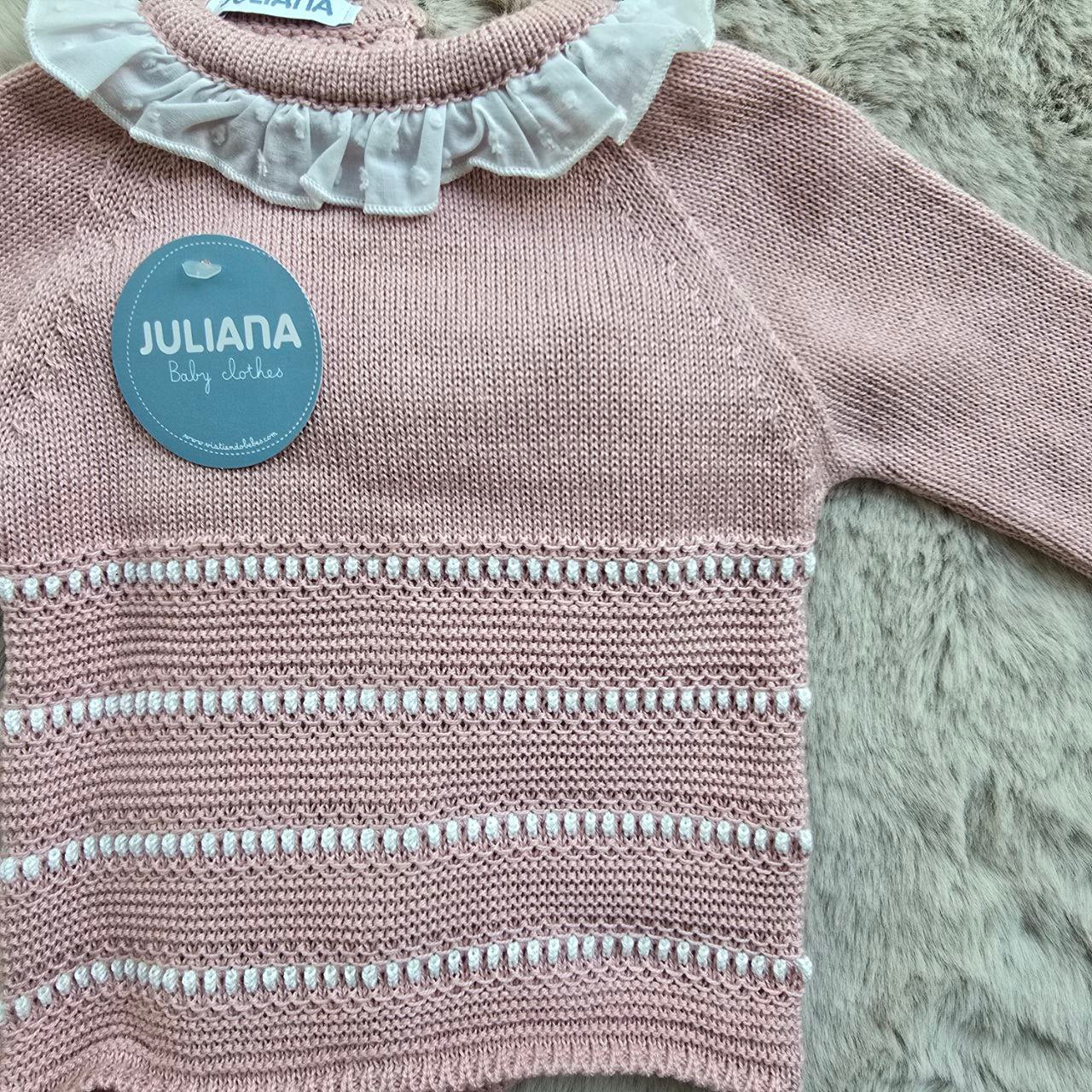 completo prima nascita rosa con colletto - juliana