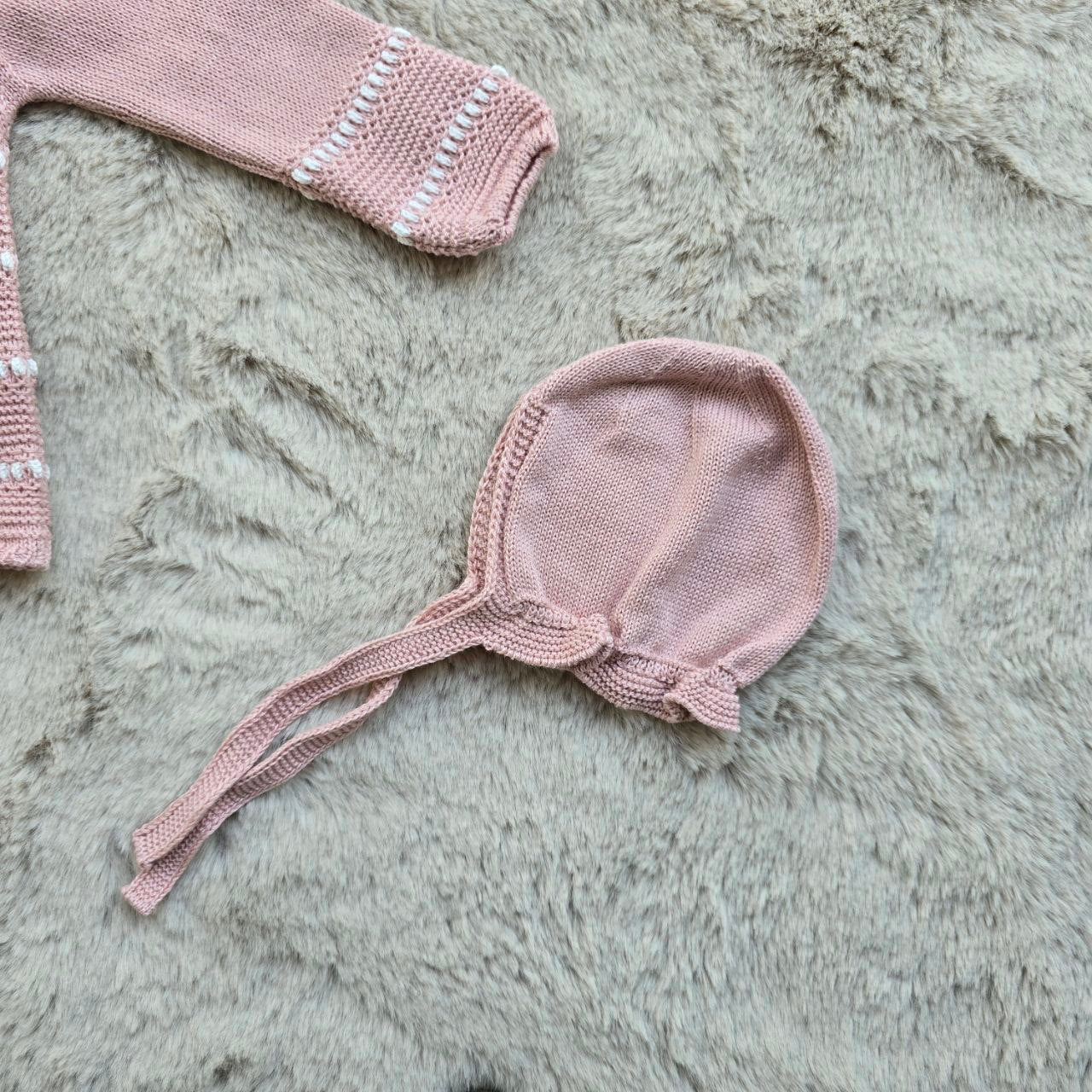 completo prima nascita rosa con colletto - juliana