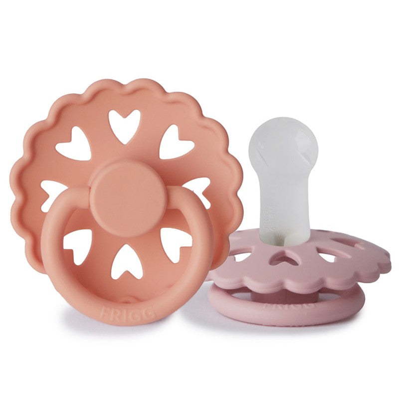 Ciucci FRIGG confezione da 2 - Dis. Fairytale - Pesca e Rosa 0-6 Mesi e 6-18 mesi