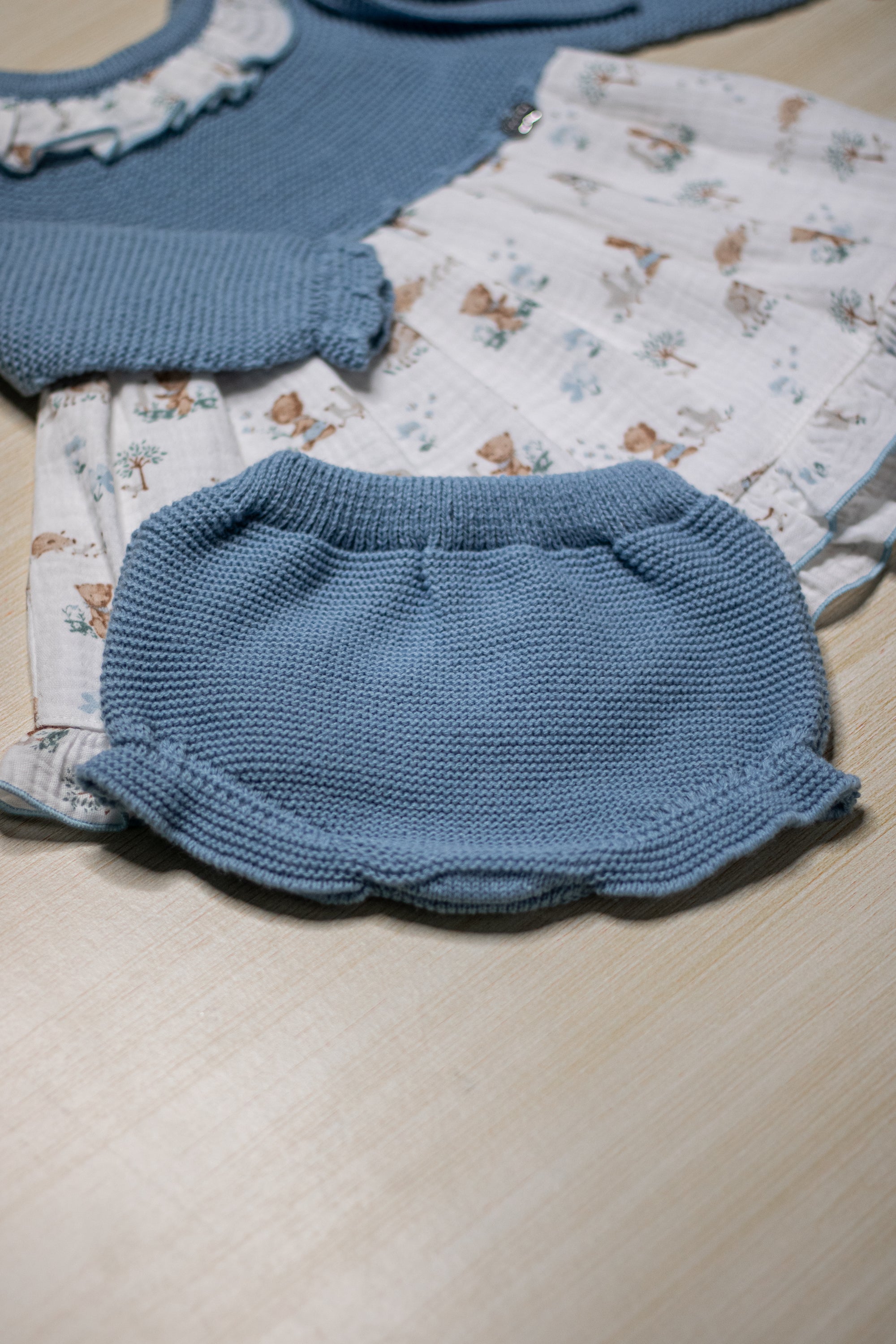 Vestitino Azzurro con Pantaloncino - Juliana