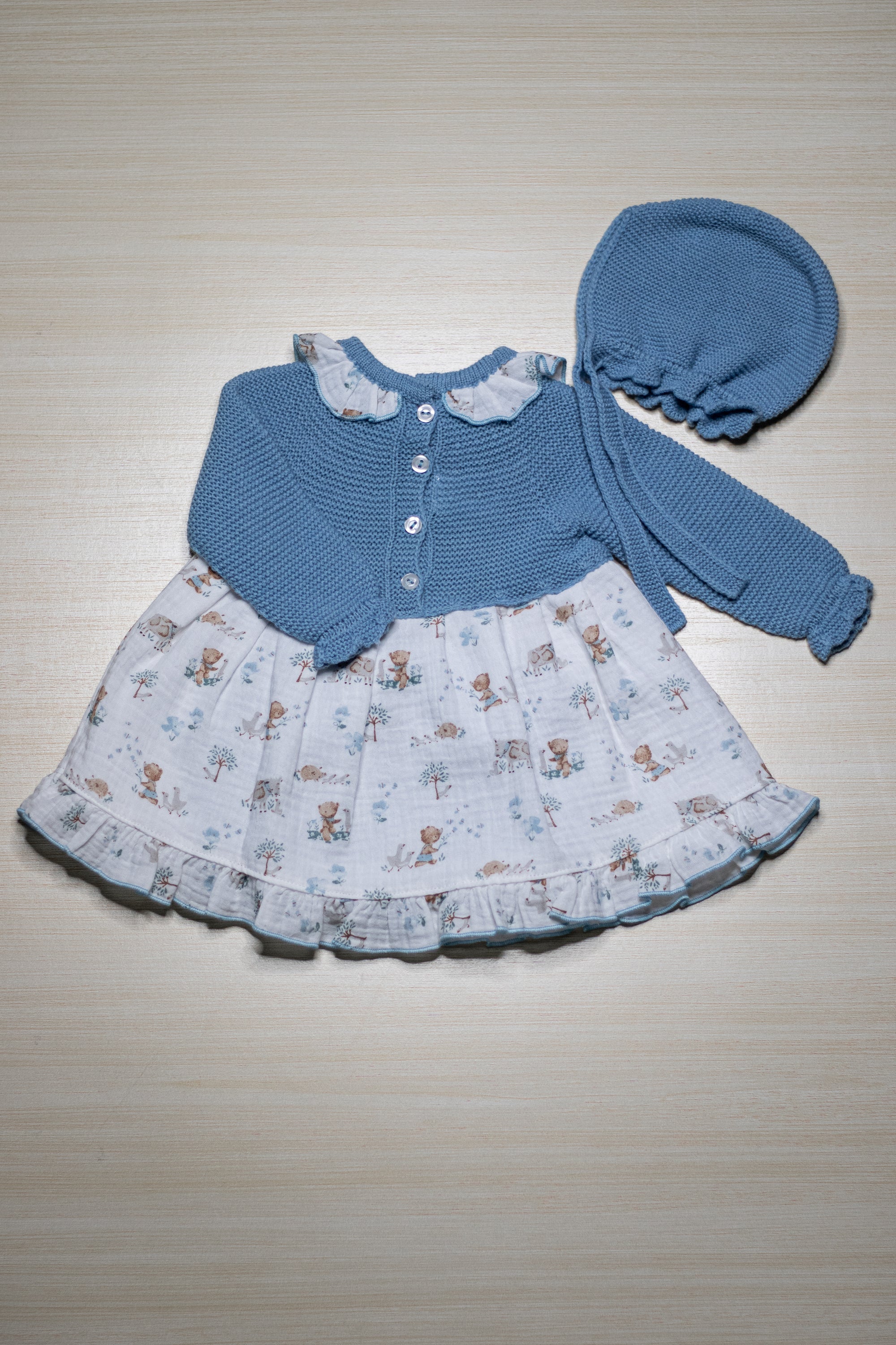 Vestitino Azzurro con Pantaloncino - Juliana