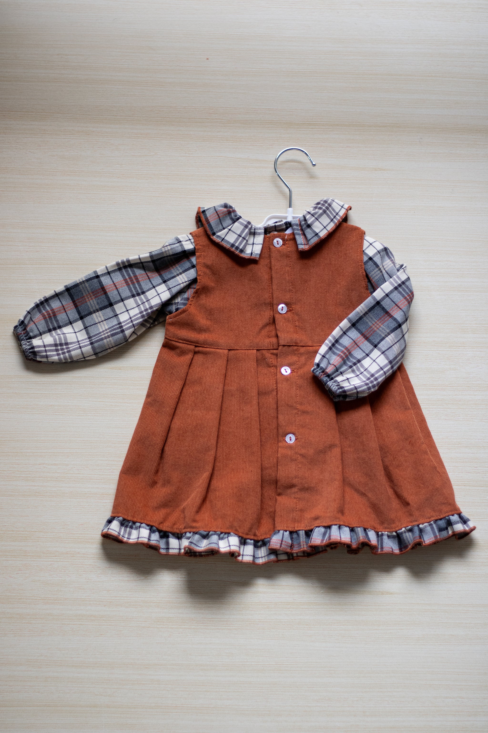 Vestitino Fantasia Scozzese con Camicia - Juliana