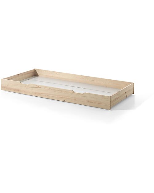 Letto Dallas - Bianco - 90 x 200 cm - Sponde su 3 Lati - con Doghe Incluse
