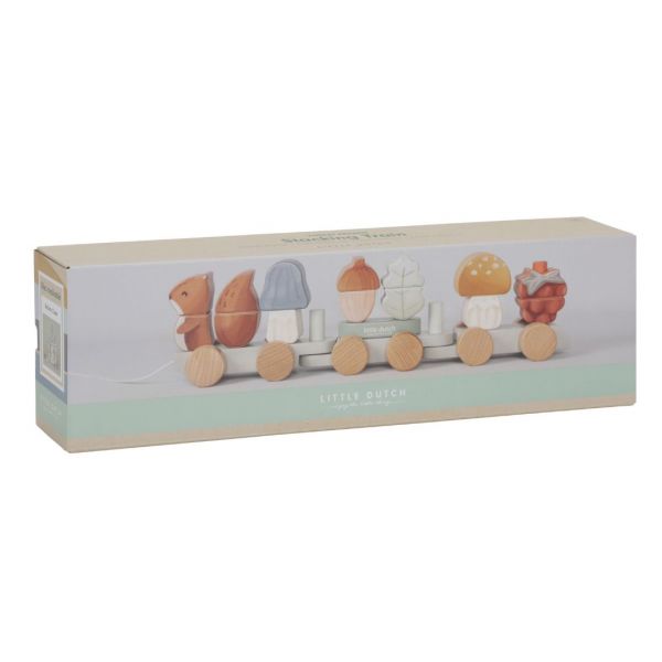 Trenino con costruzioni scoiattolo - Little Dutch