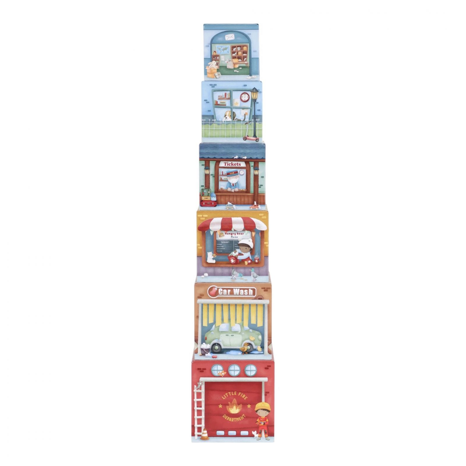 Torre impilabile e 6 auto - Little Dutch