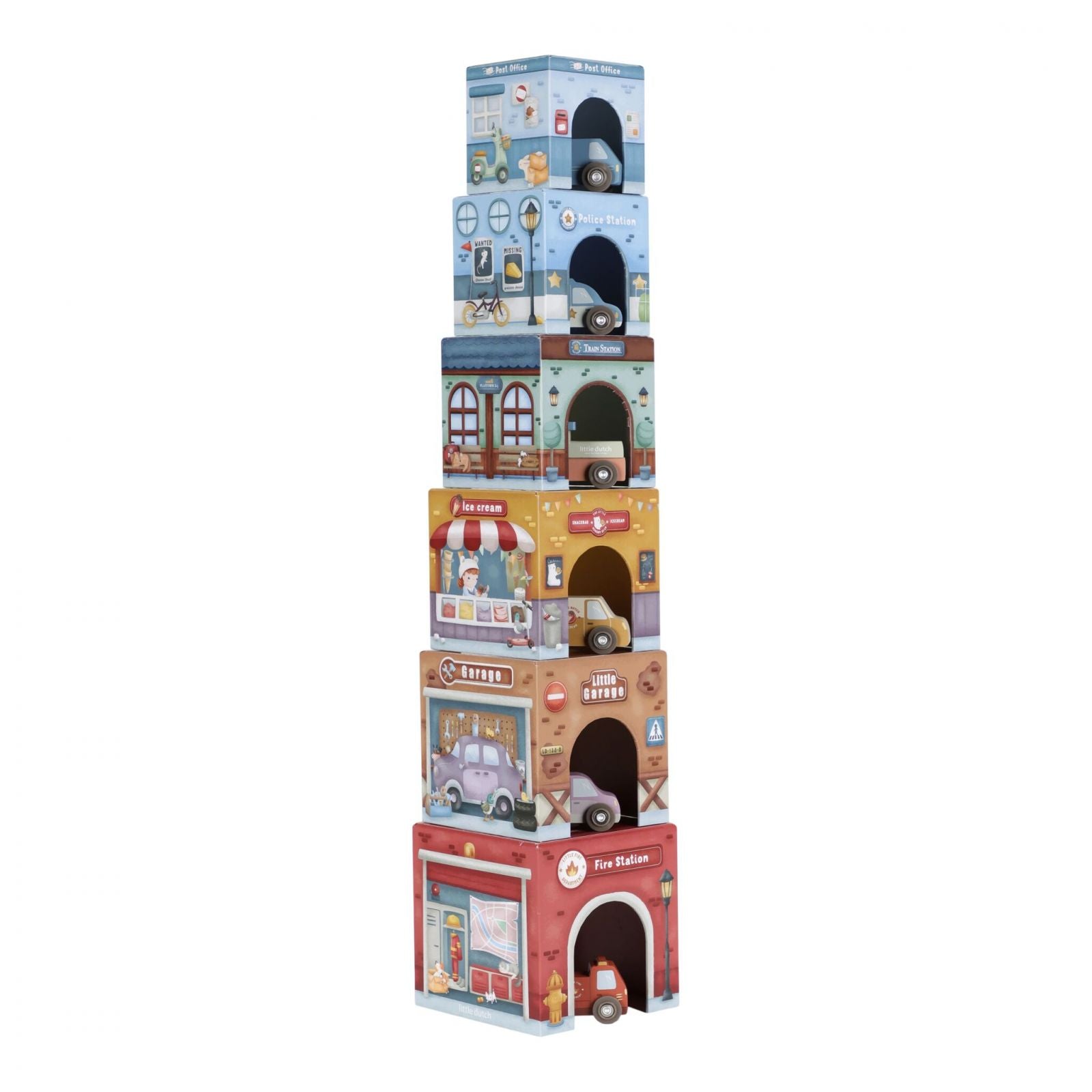 Torre impilabile e 6 auto - Little Dutch