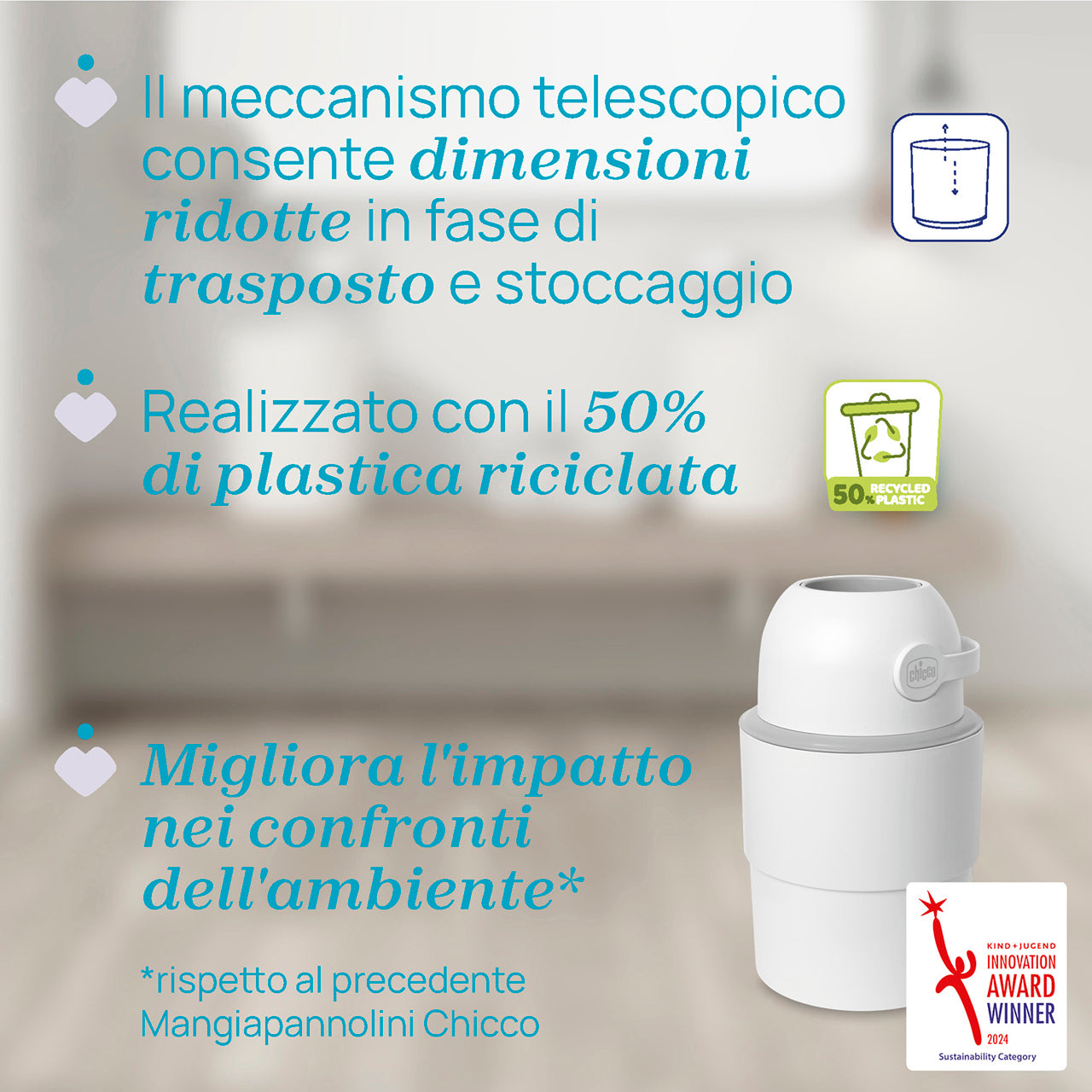 Odour OFF Mangiapannolini Telescopico