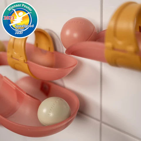 Scivolo da bagno con palline Rosa - Little Dutch