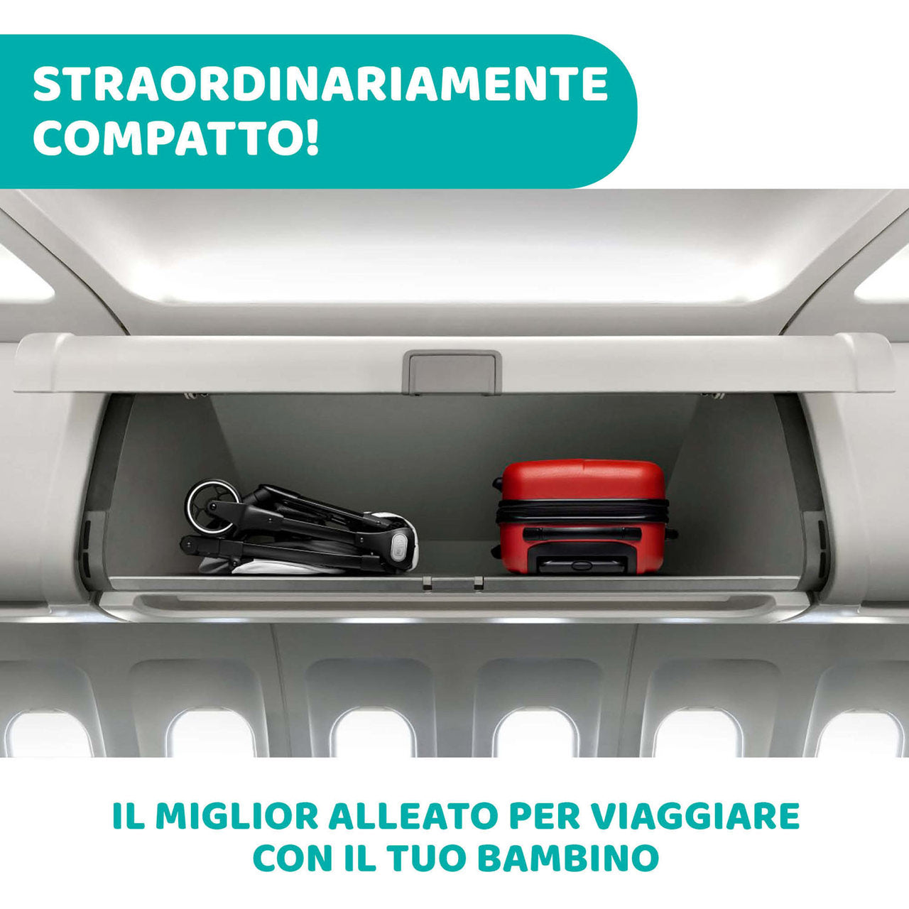 Passeggino Aereo e Viaggio WE in Cool Grey - Chicco