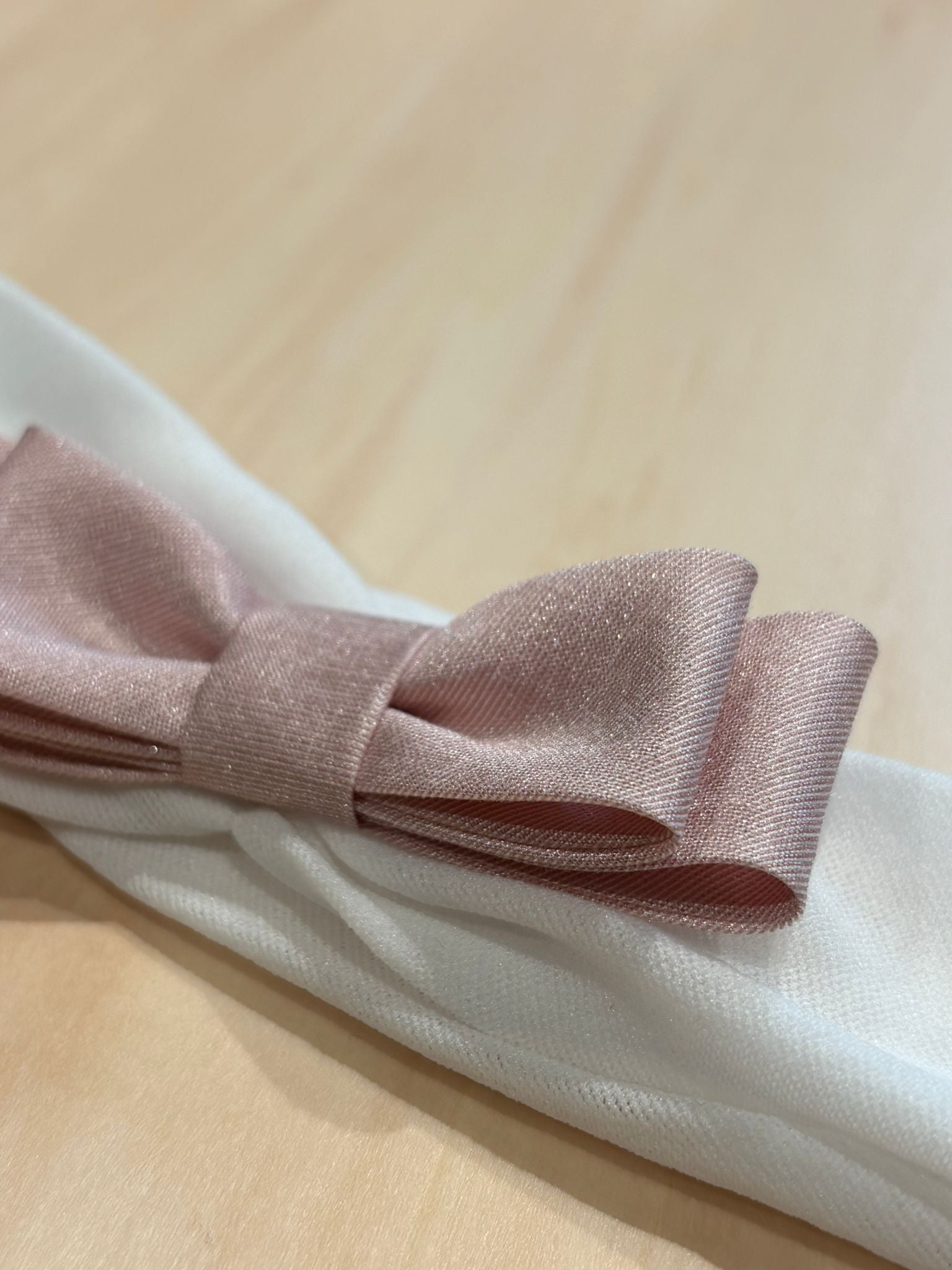 Fascetta Cerimonia con Fiocco Rosa - Minù