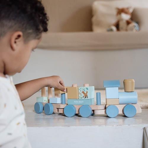 Trenino con costruzioni - Little Dutch