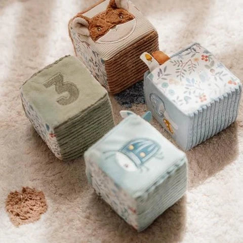 Set 4 Cubi Forest Friends - Little Dutch