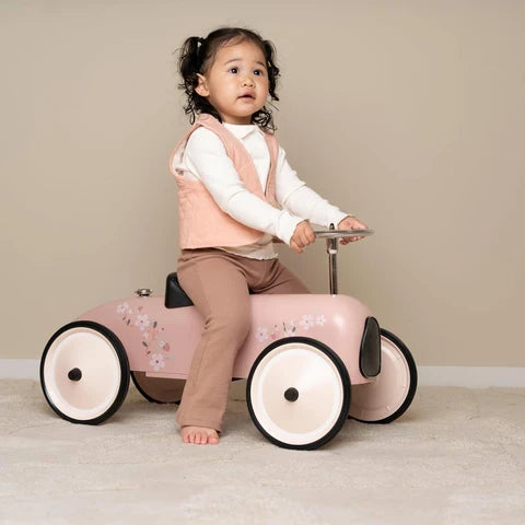 Auto Retrò Cavalcabile - Pink - Little Dutch