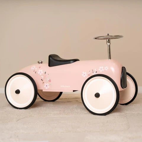 Auto Retrò Cavalcabile - Pink - Little Dutch