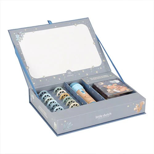Torcia elettrica con proiettore di storie blu - Little Dutch