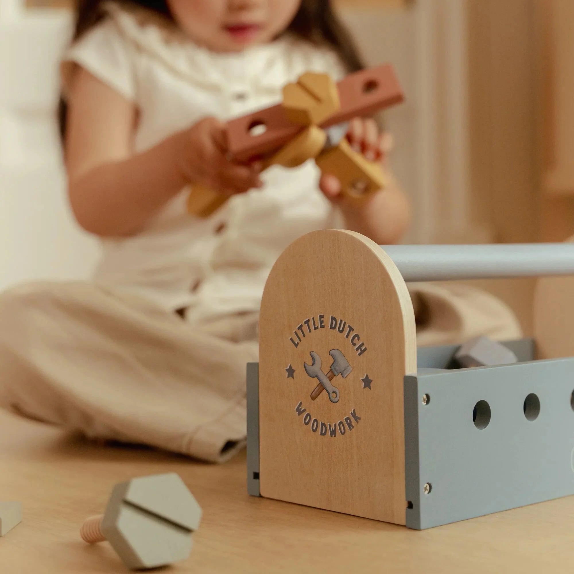 Cassetta degli attrezzi in legno - Little Dutch