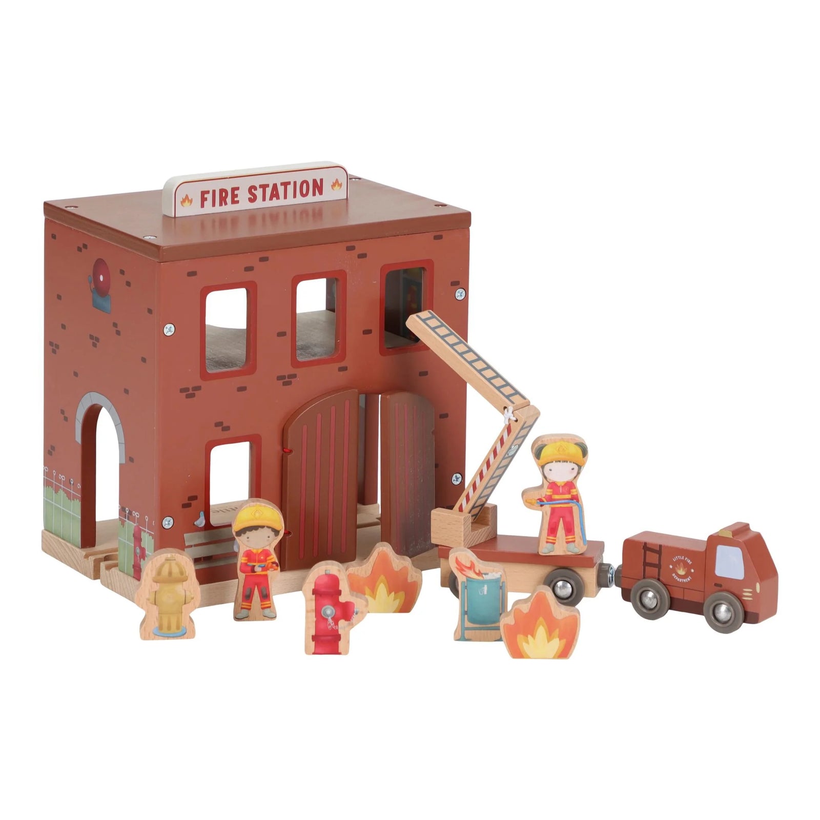 Caserma dei vigili del fuoco in legno - Little Dutch