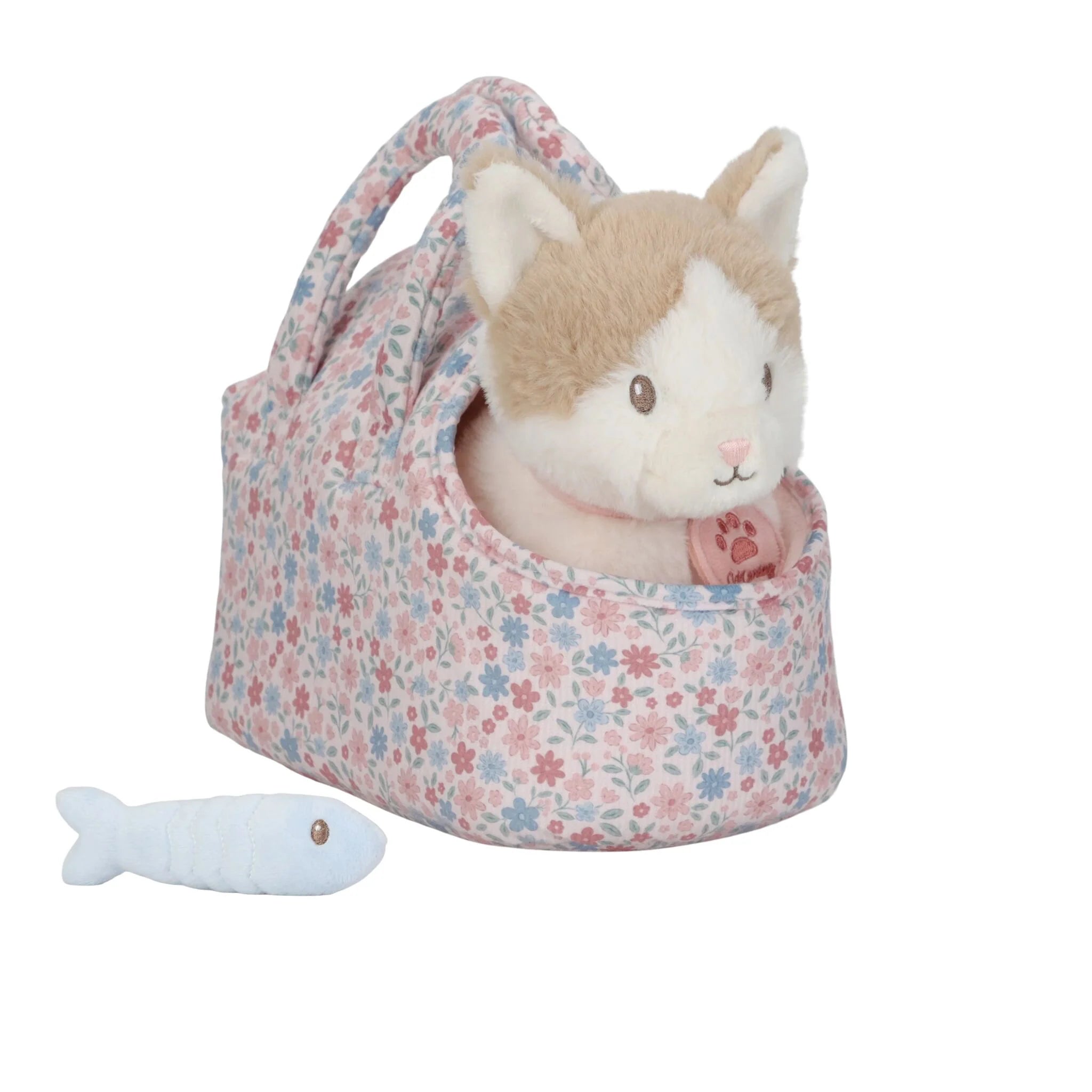 Peluche gatto con trasportino - Little Dutch