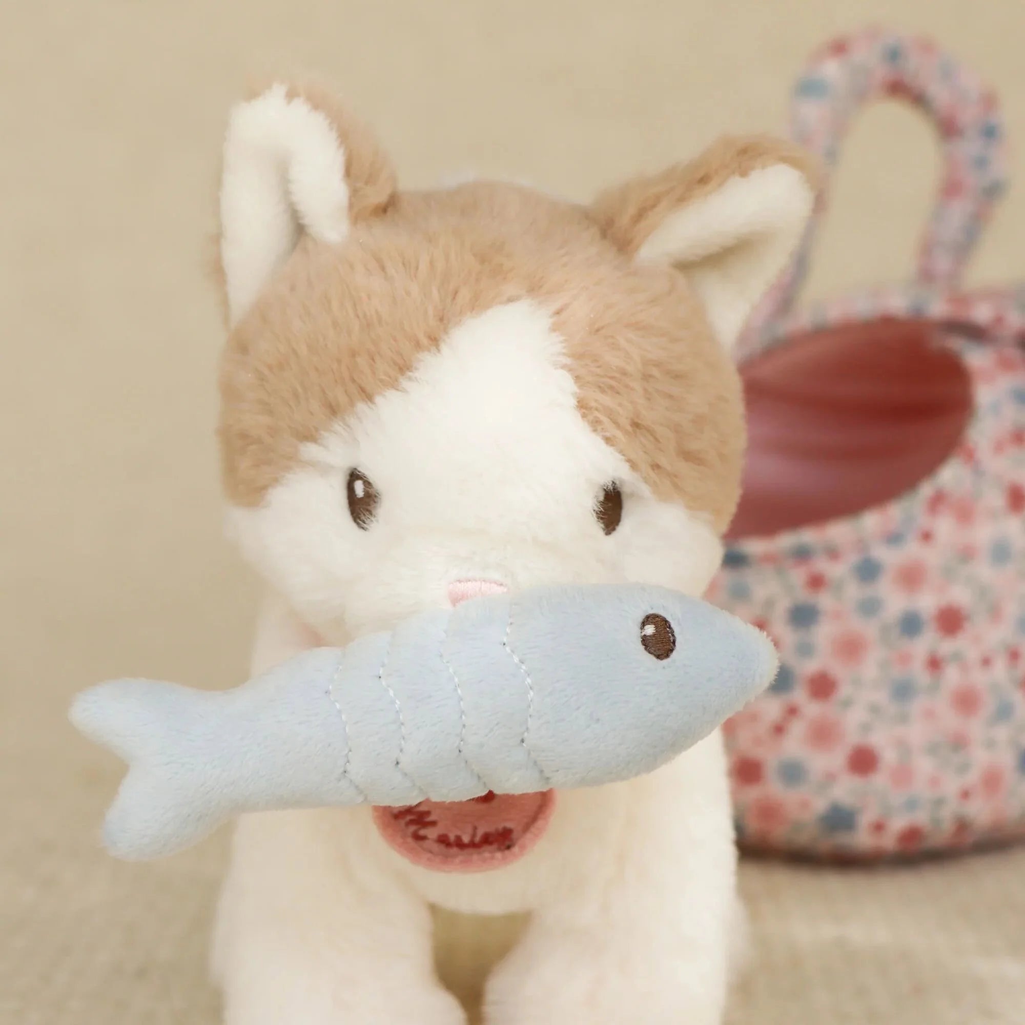 Peluche gatto con trasportino - Little Dutch
