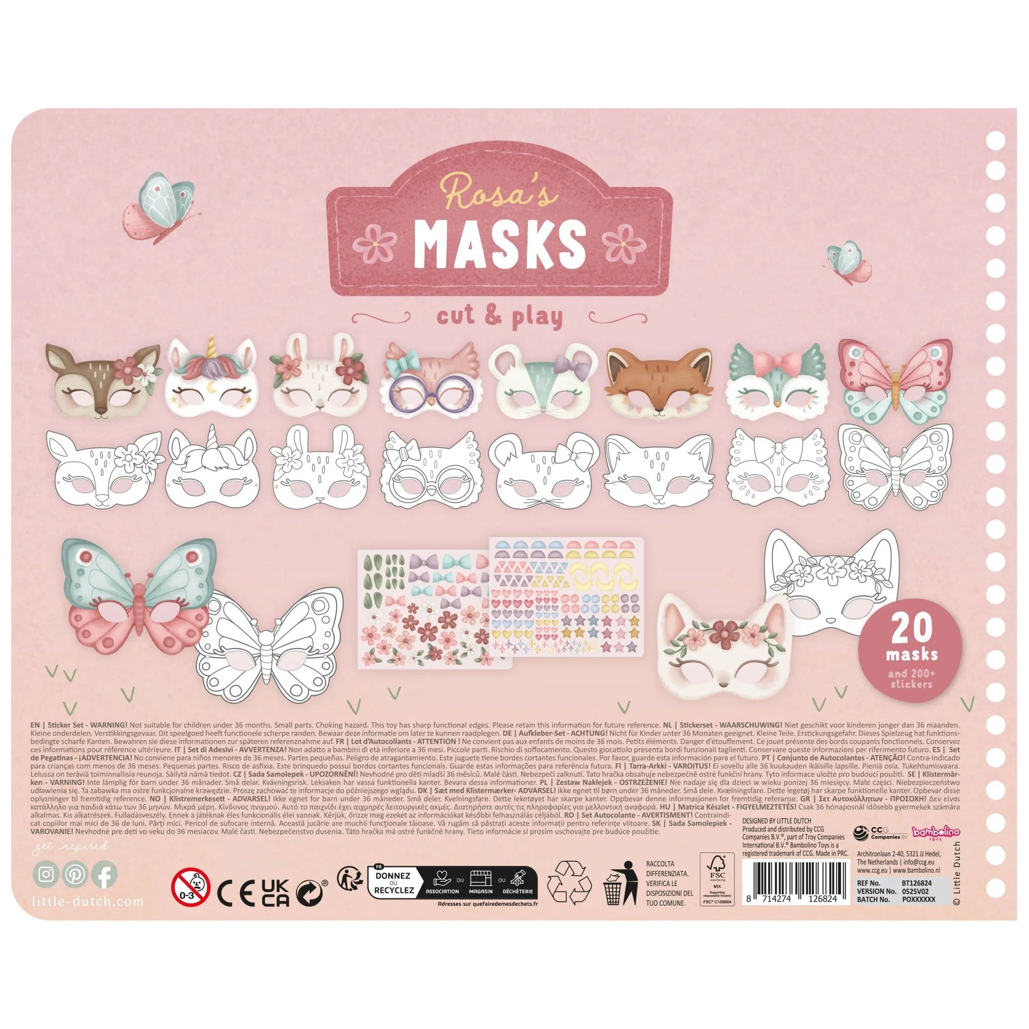 Scrapbook Pink and Friends - Little Dutch