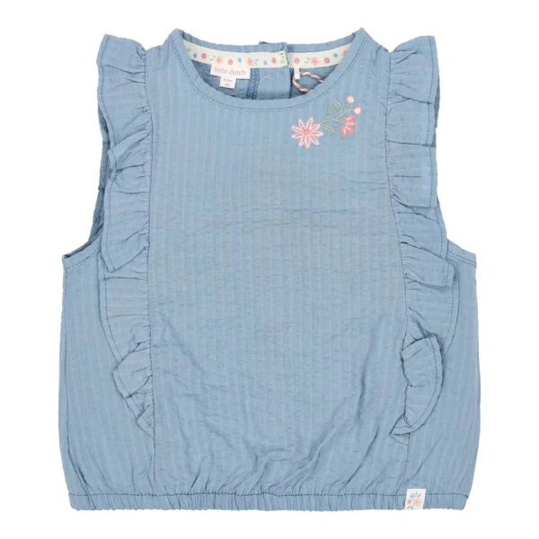 T-shirt Denim Blue - Little Dutch