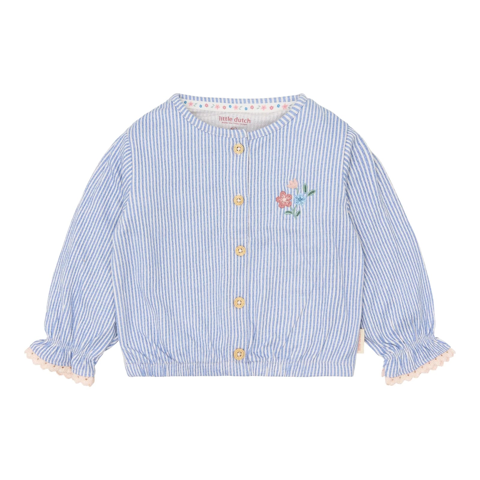 Camicetta Denim Blue Stripe - Little Dutch