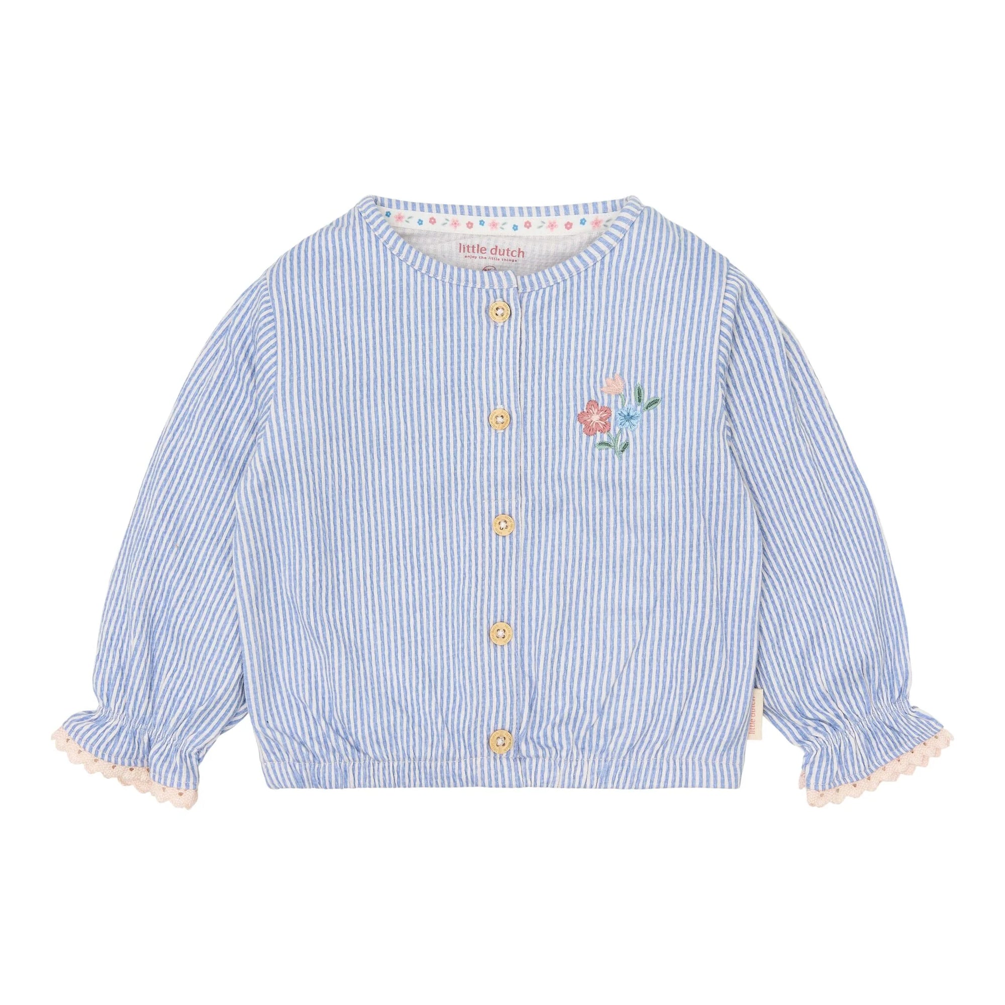 Camicetta Denim Blue Stripe - Little Dutch