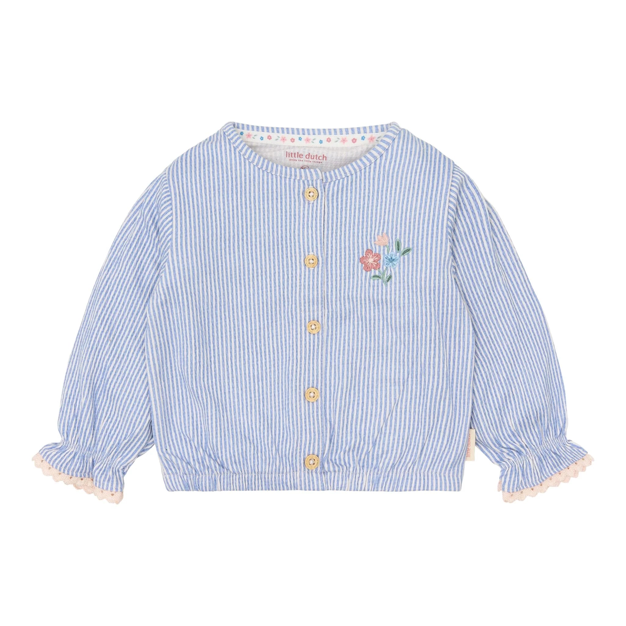 Camicetta Denim Blue Stripe - Little Dutch