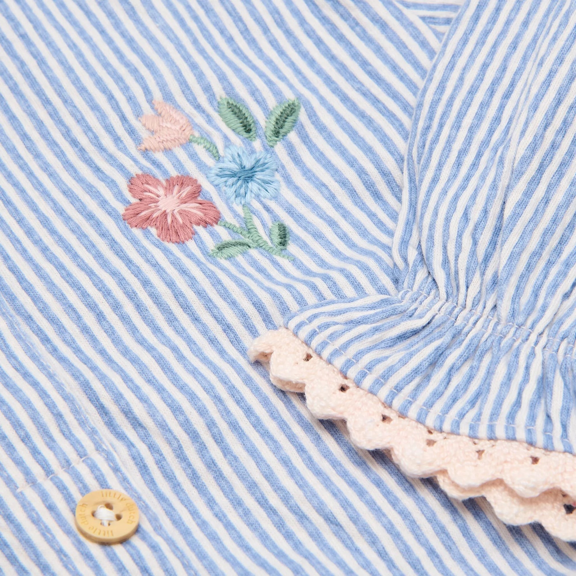 Camicetta Denim Blue Stripe - Little Dutch