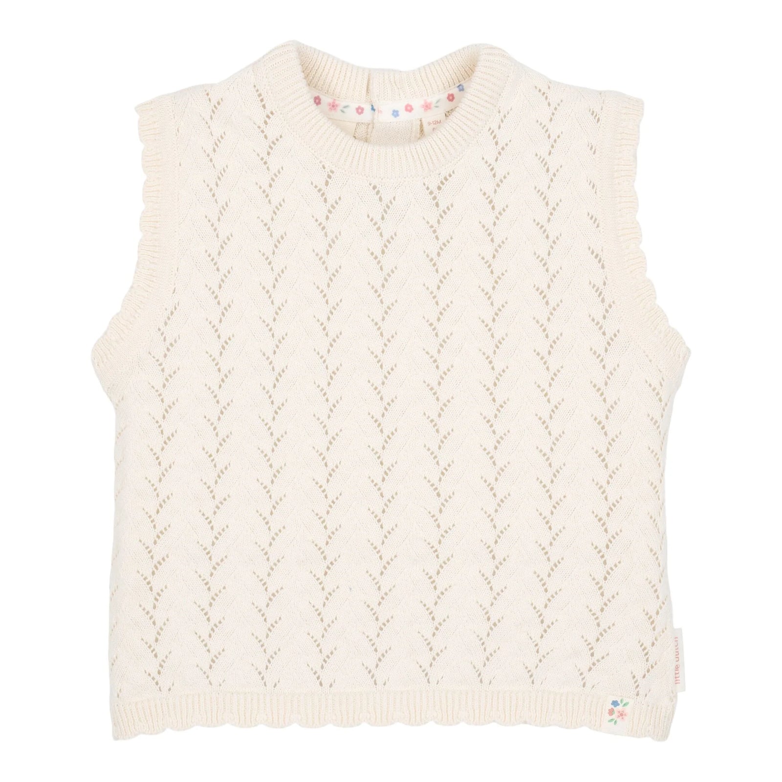 Canottiera in maglia Creme - Little Dutch