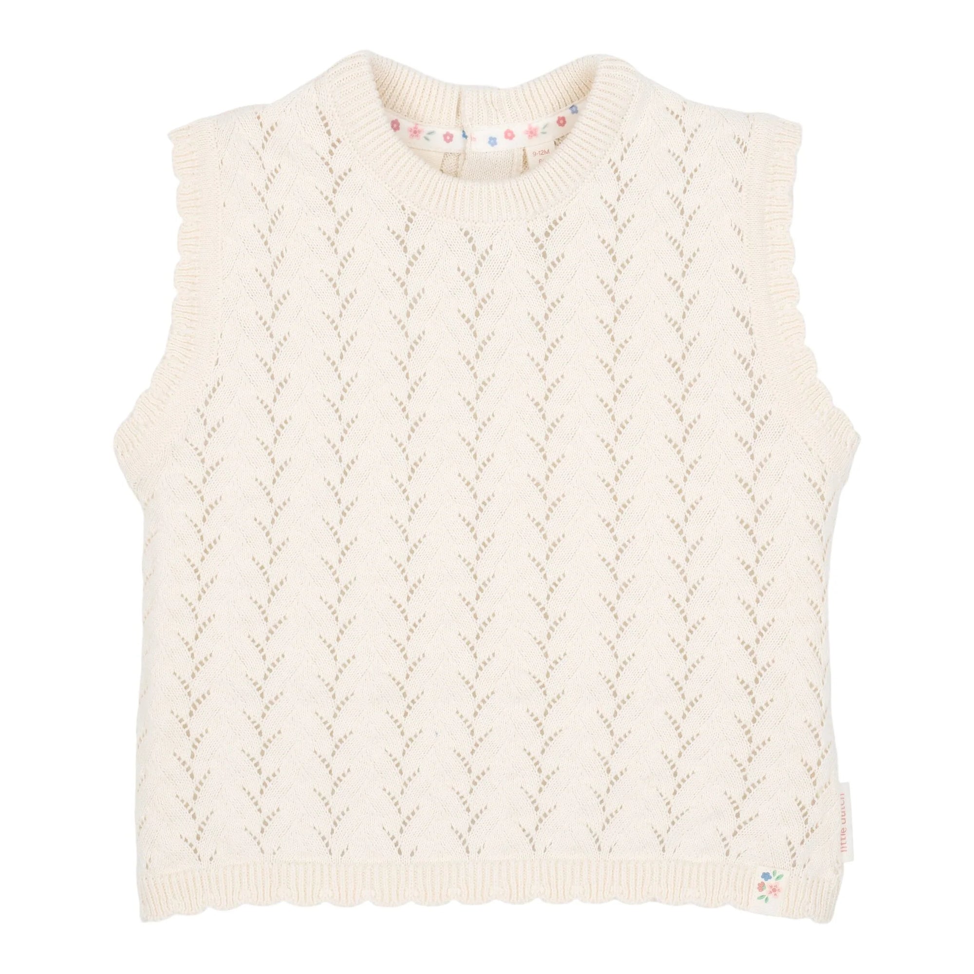 Canottiera in maglia Creme - Little Dutch