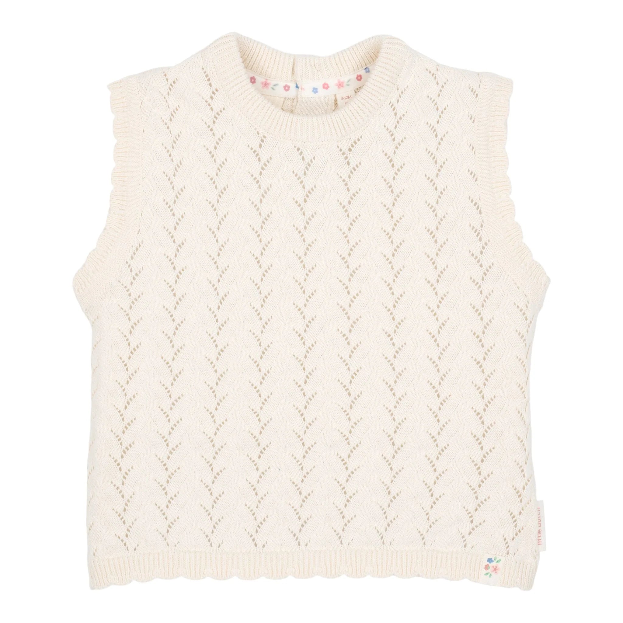 Canottiera in maglia Creme - Little Dutch