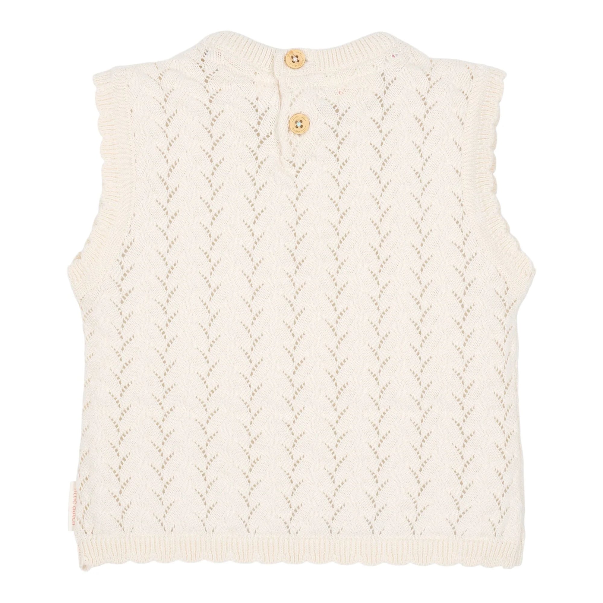 Canottiera in maglia Creme - Little Dutch