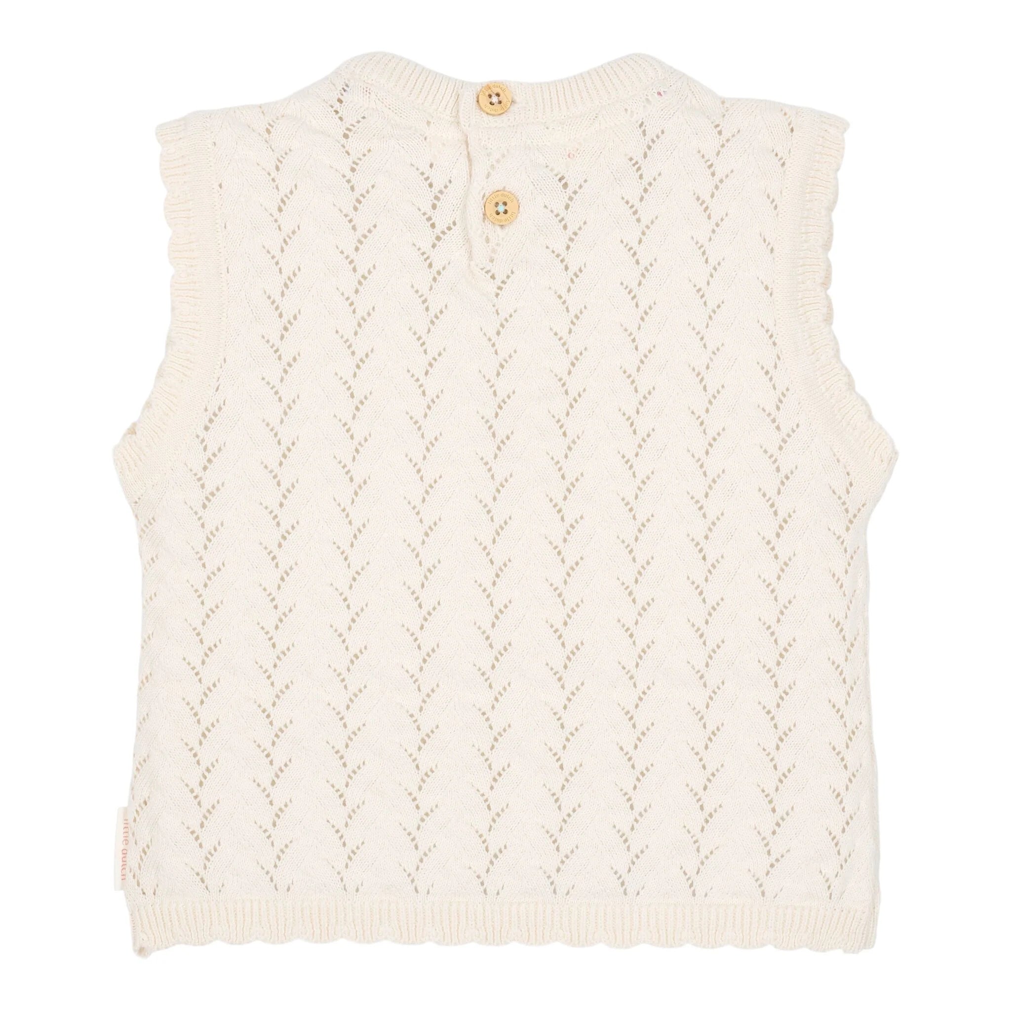 Canottiera in maglia Creme - Little Dutch