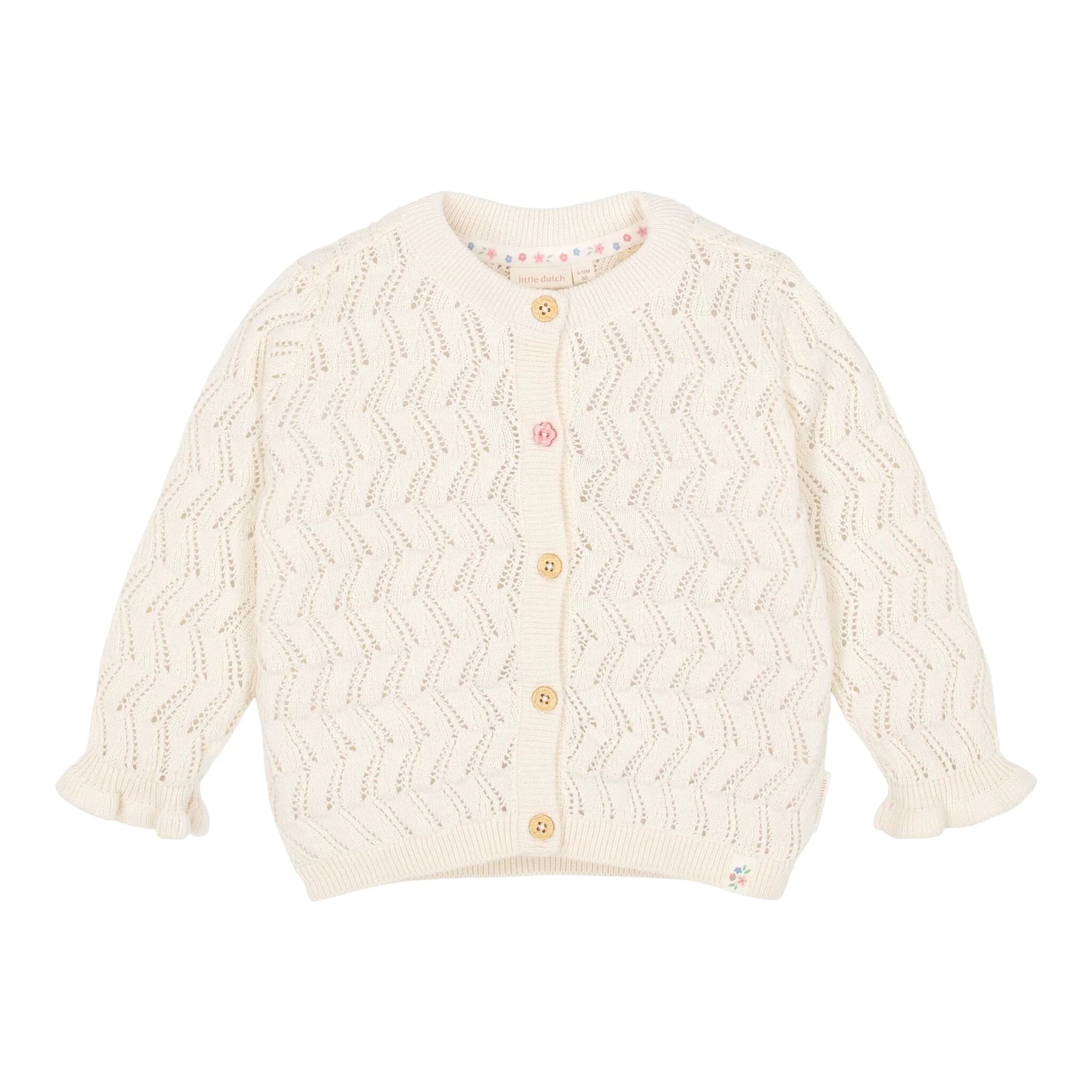 Cardigan in maglia Creme - Little Dutch