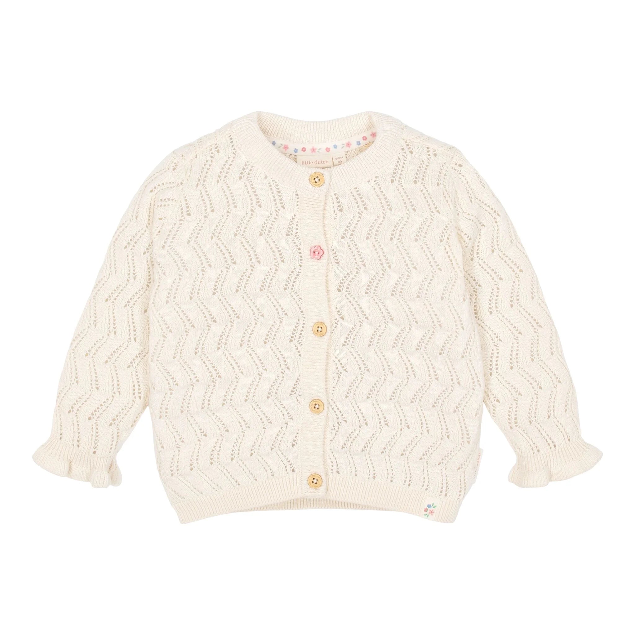 Cardigan in maglia Creme - Little Dutch
