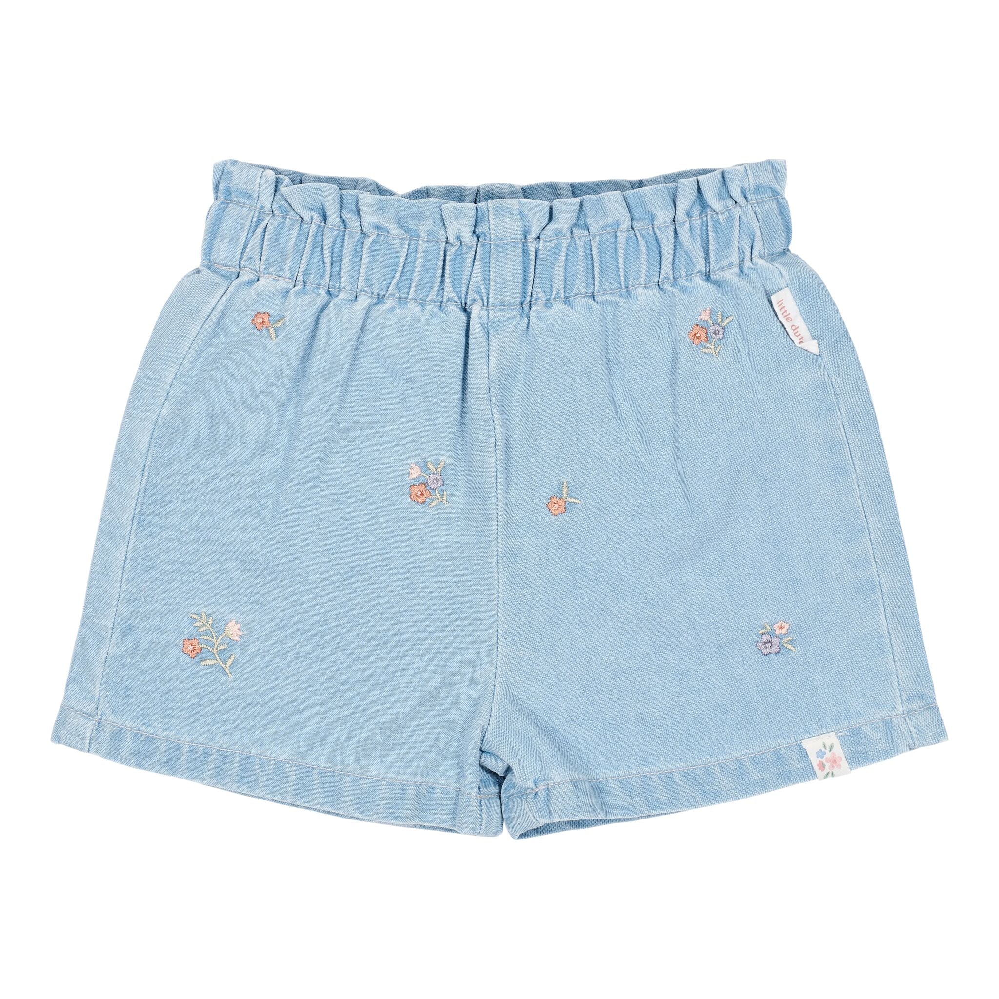 Shorts Denim con ricamo - Little Dutch