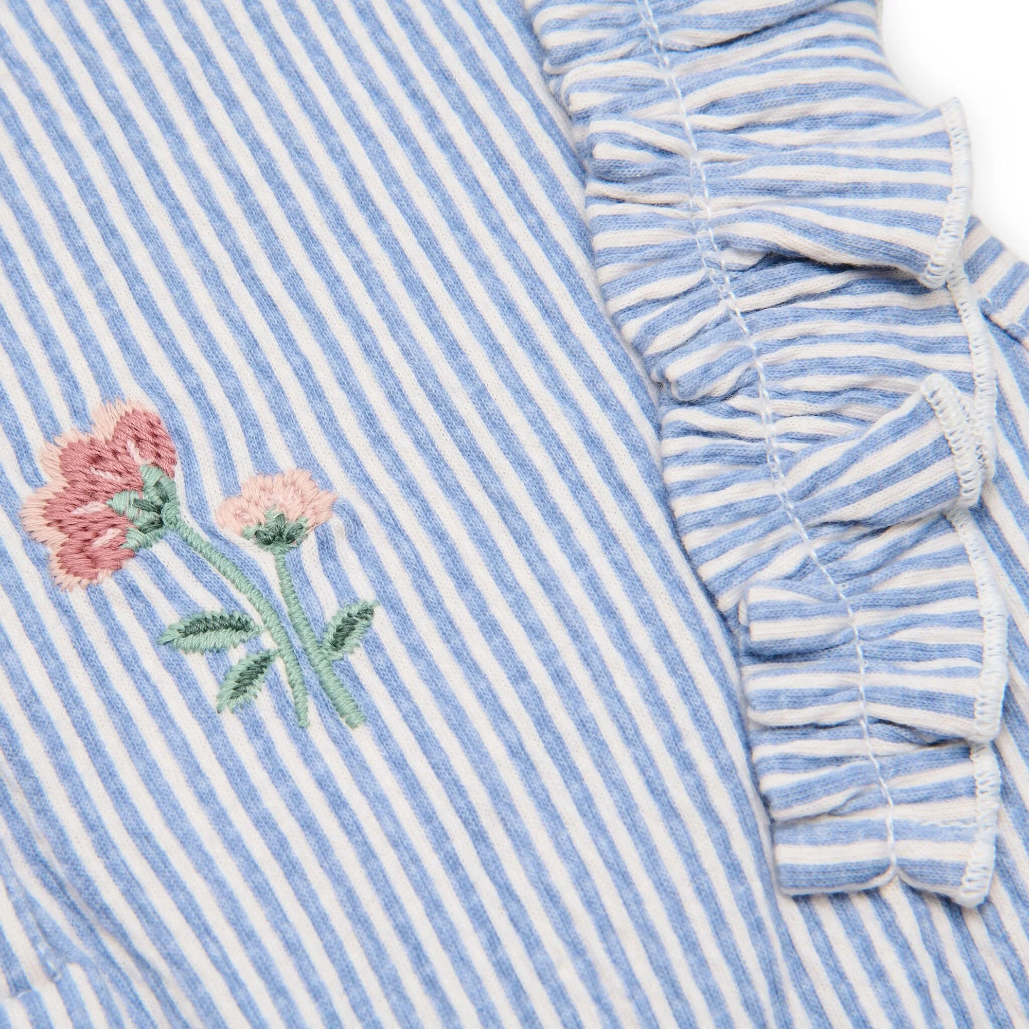 Salopette Denim Blue Stripe - Little Dutch