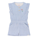 Salopette Denim Blue Stripe - Little Dutch