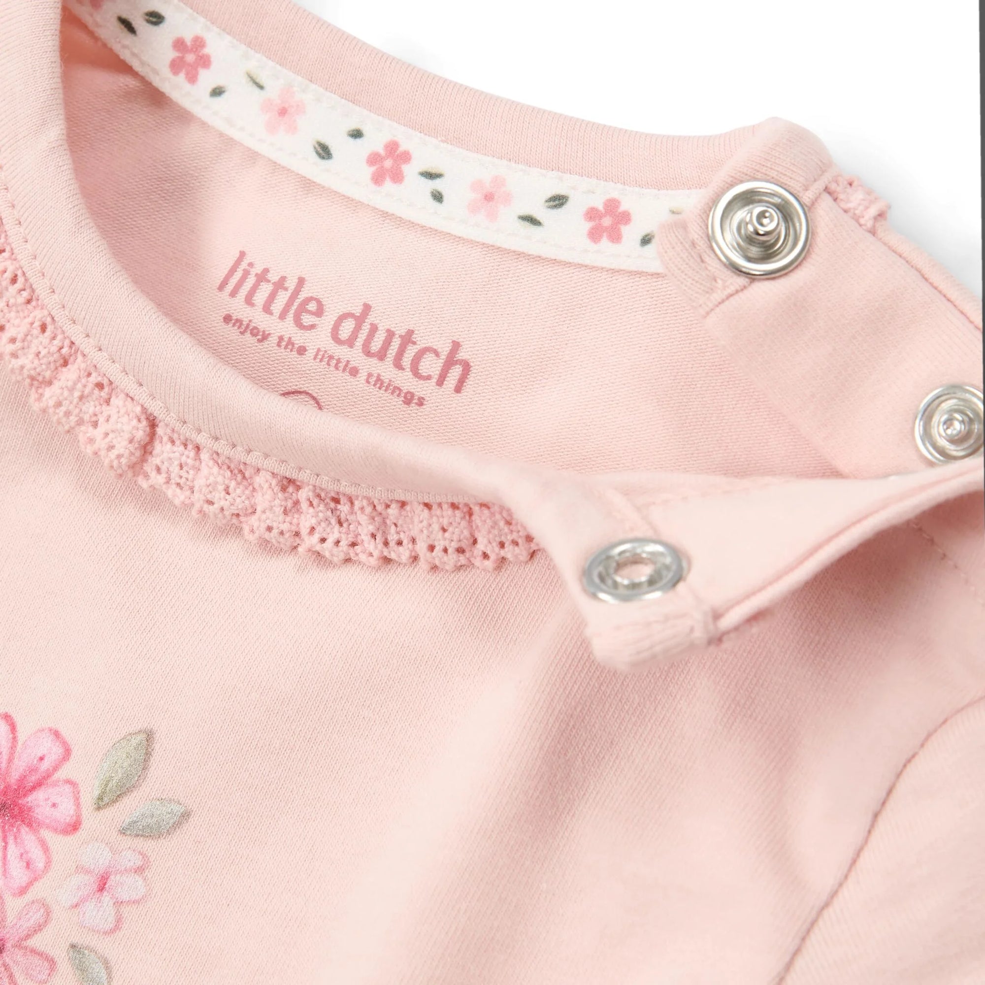 Body manica corta Pink Blossom - Little Dutch