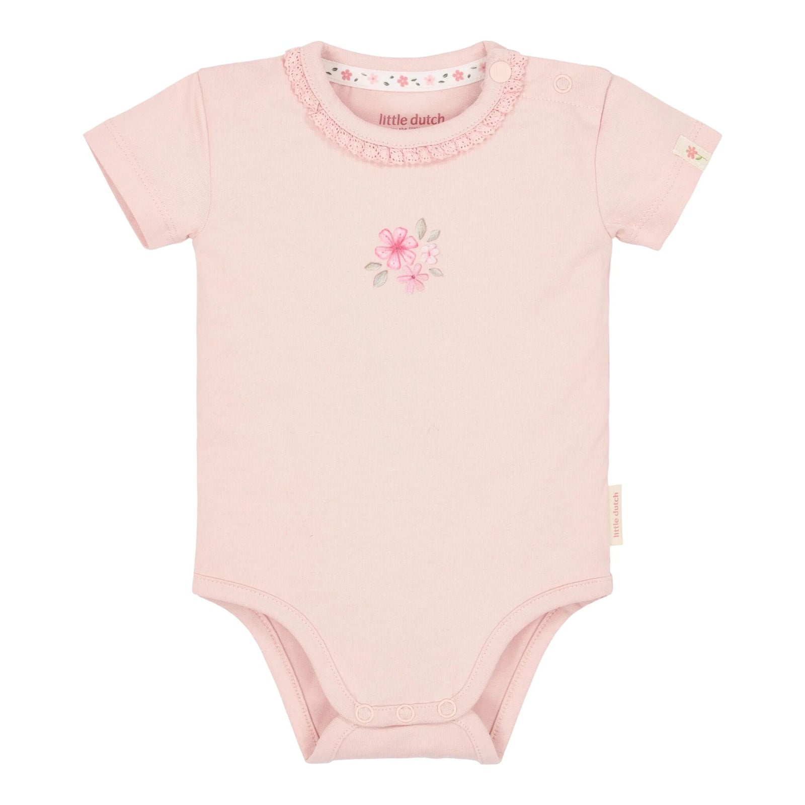 Body manica corta Pink Blossom - Little Dutch