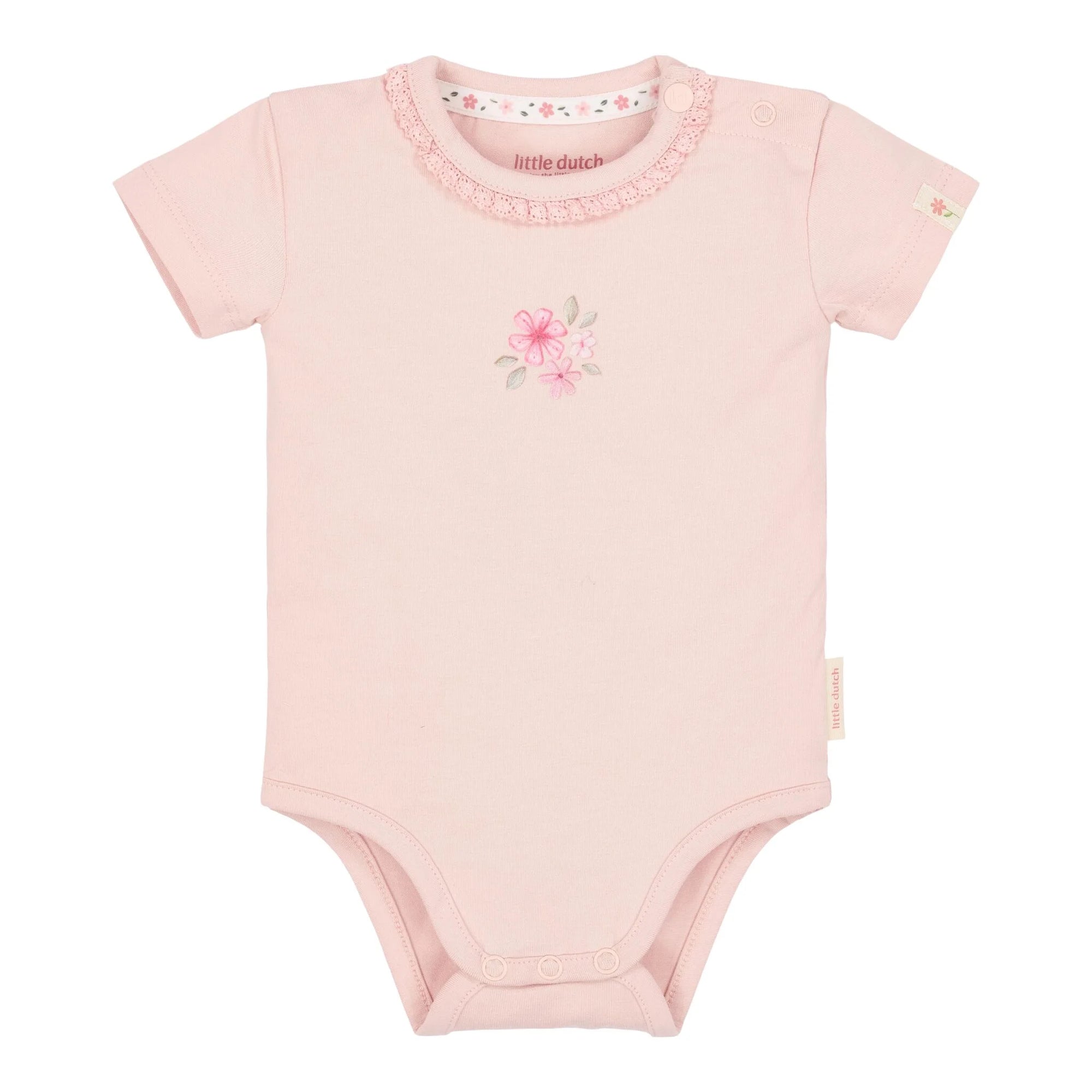 Body manica corta Pink Blossom - Little Dutch