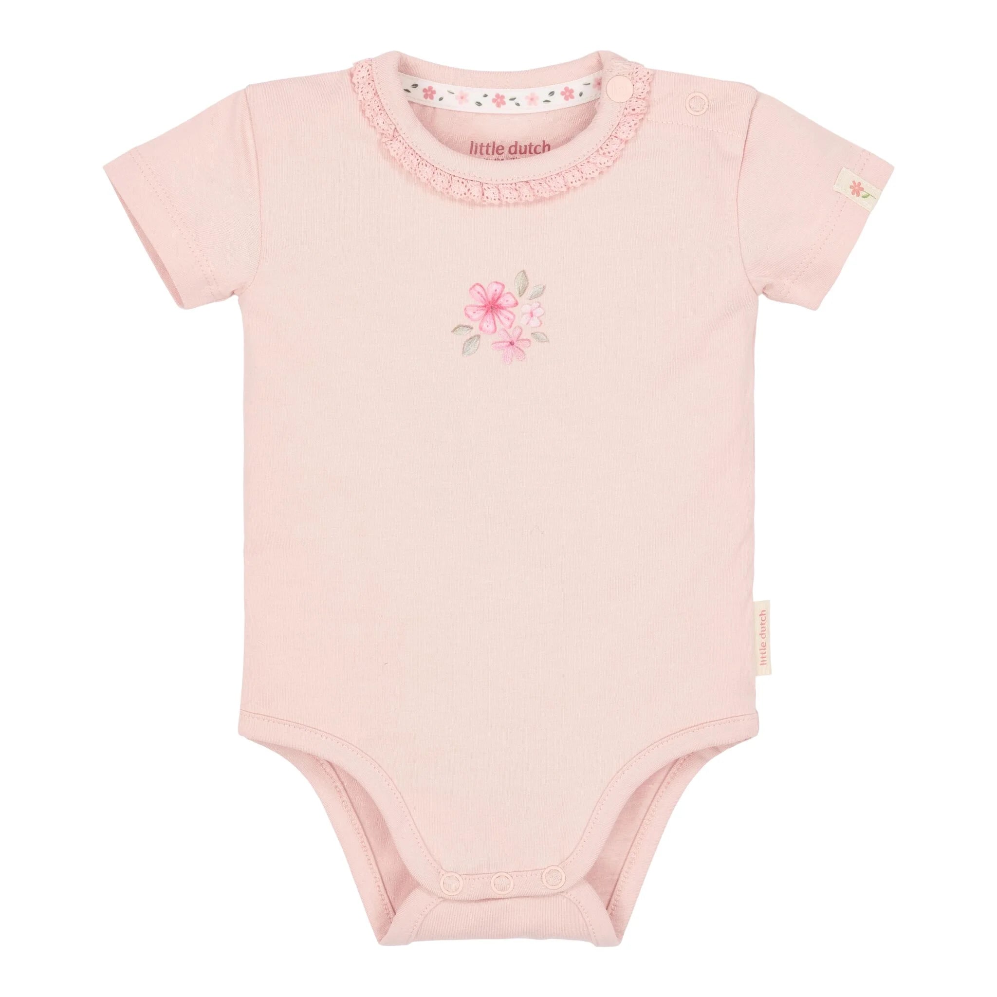 Body manica corta Pink Blossom - Little Dutch