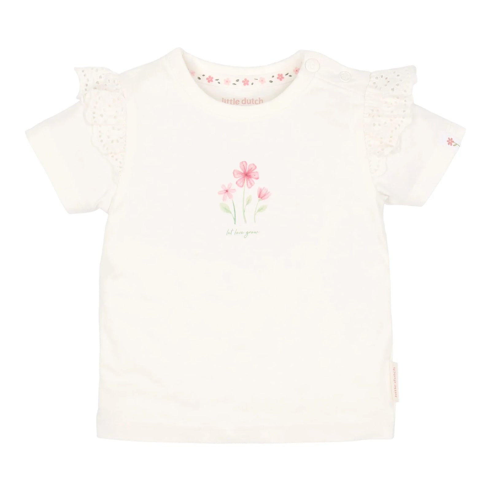 T-shirt maniche corte White Garden - Little Dutch