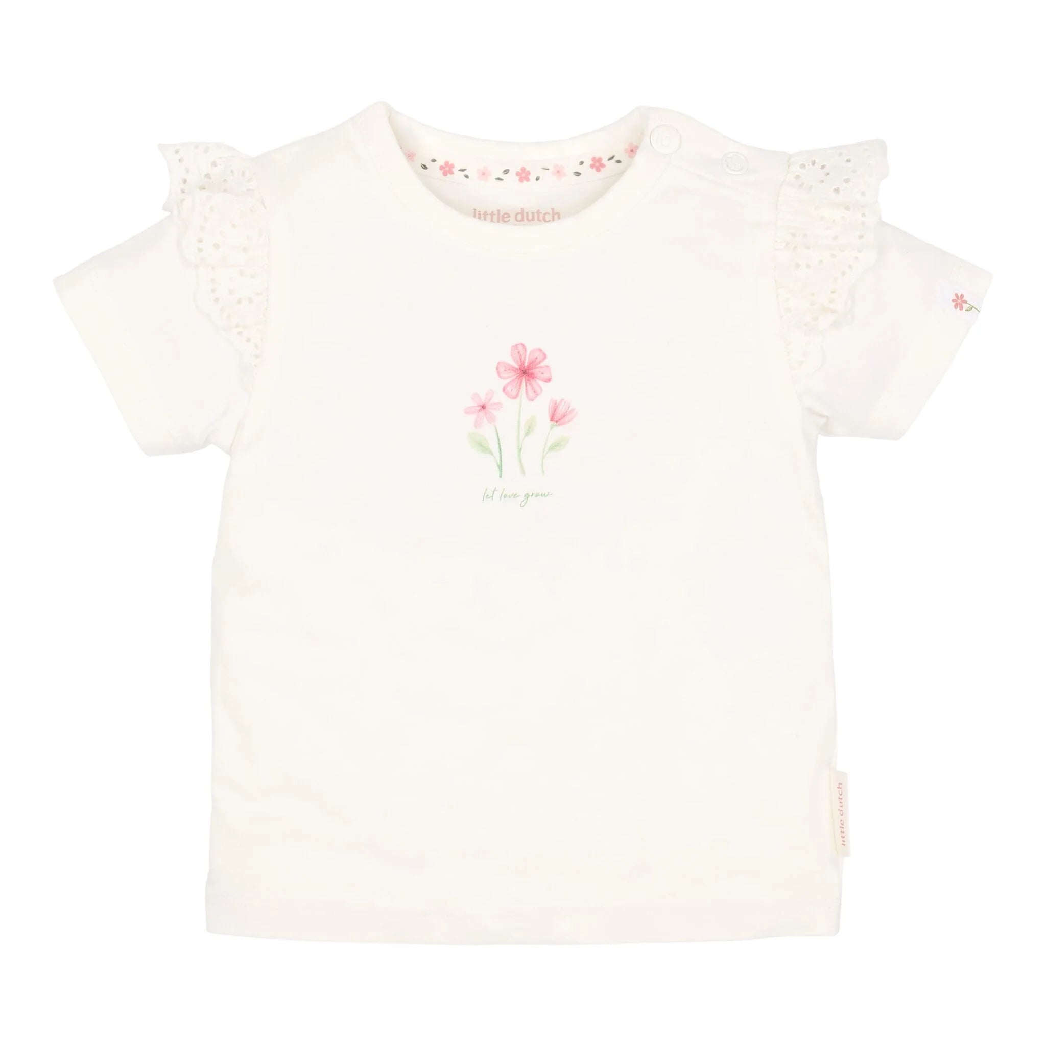 T-shirt maniche corte White Garden - Little Dutch
