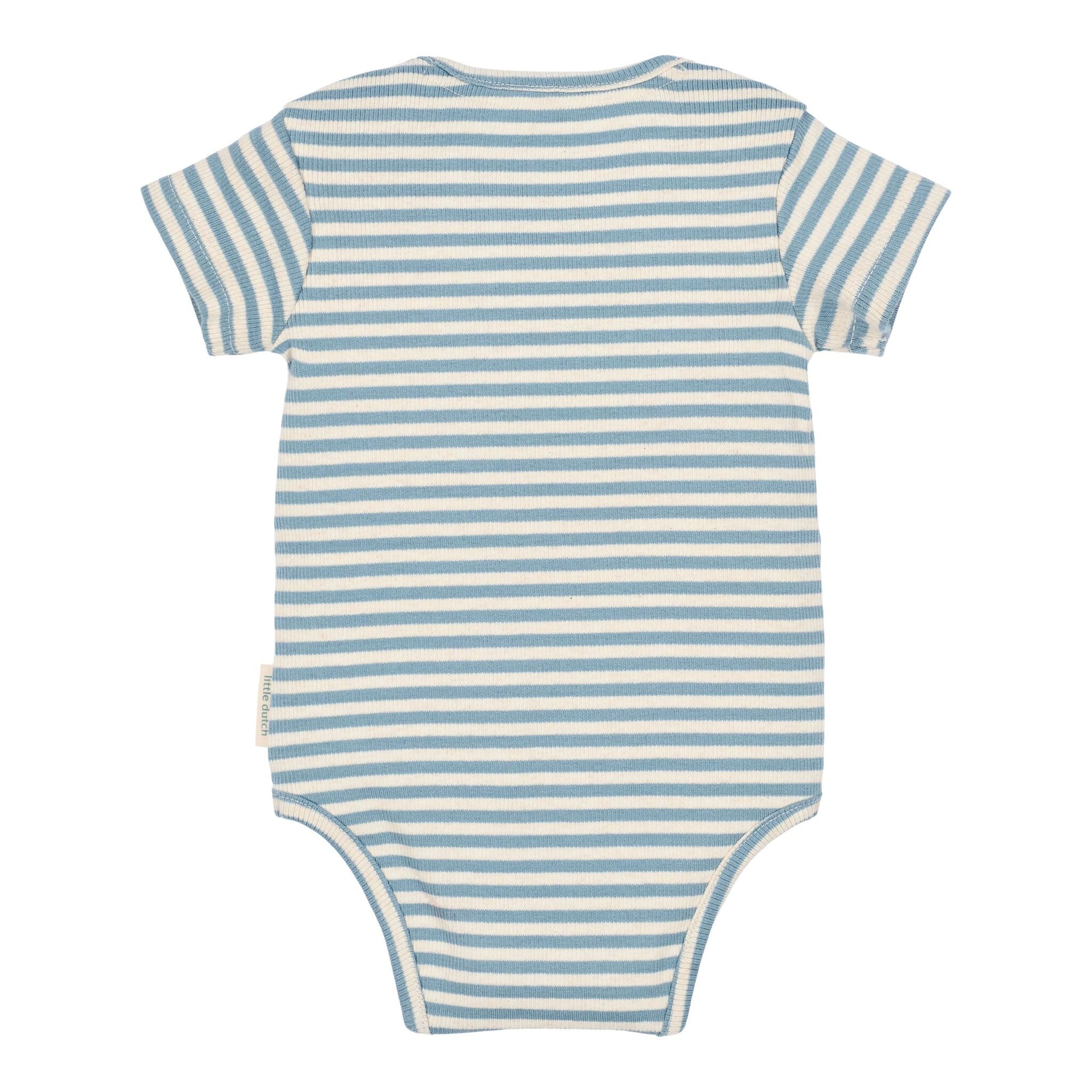 Body manica corta Stone Blue Stripe - Little Dutch