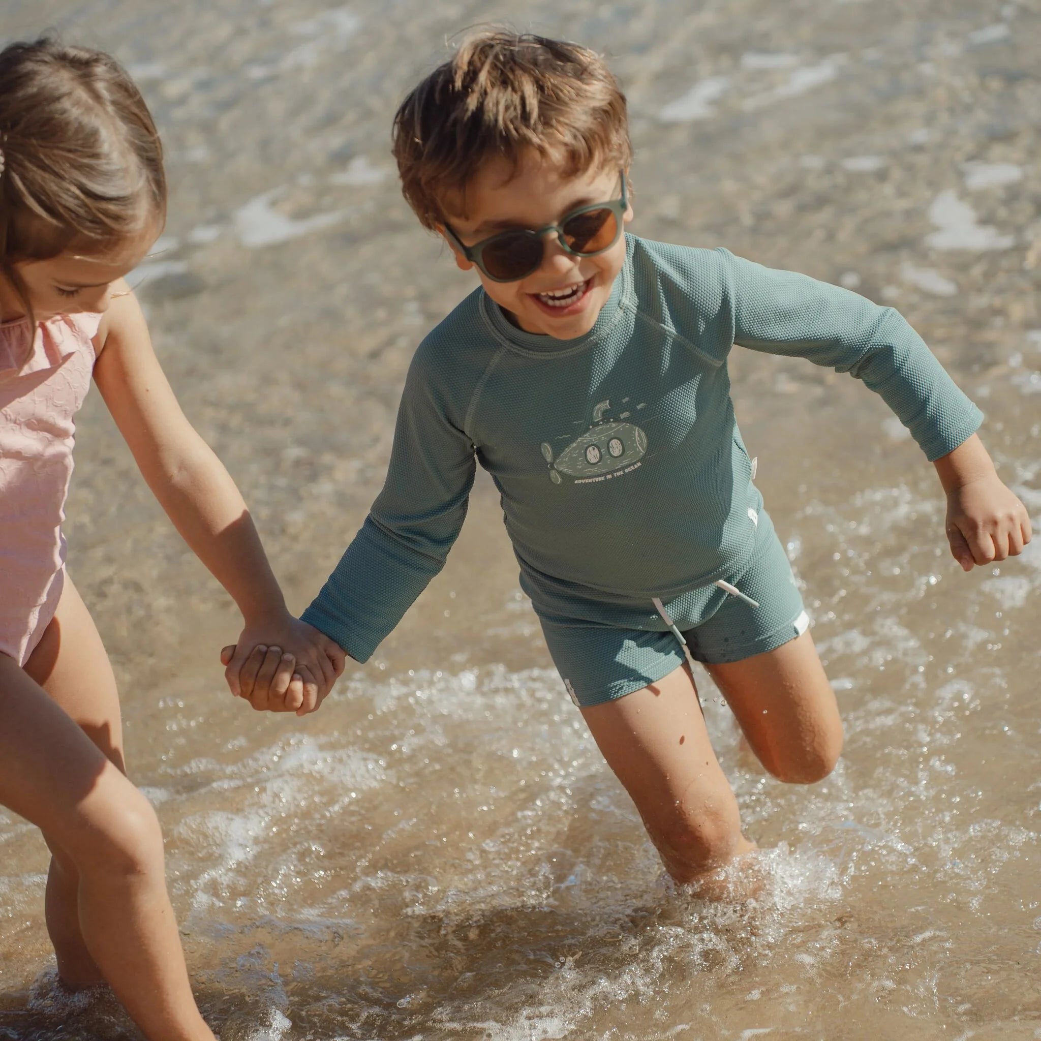 T-Shirt da bagno Ocean Green - Little Dutch