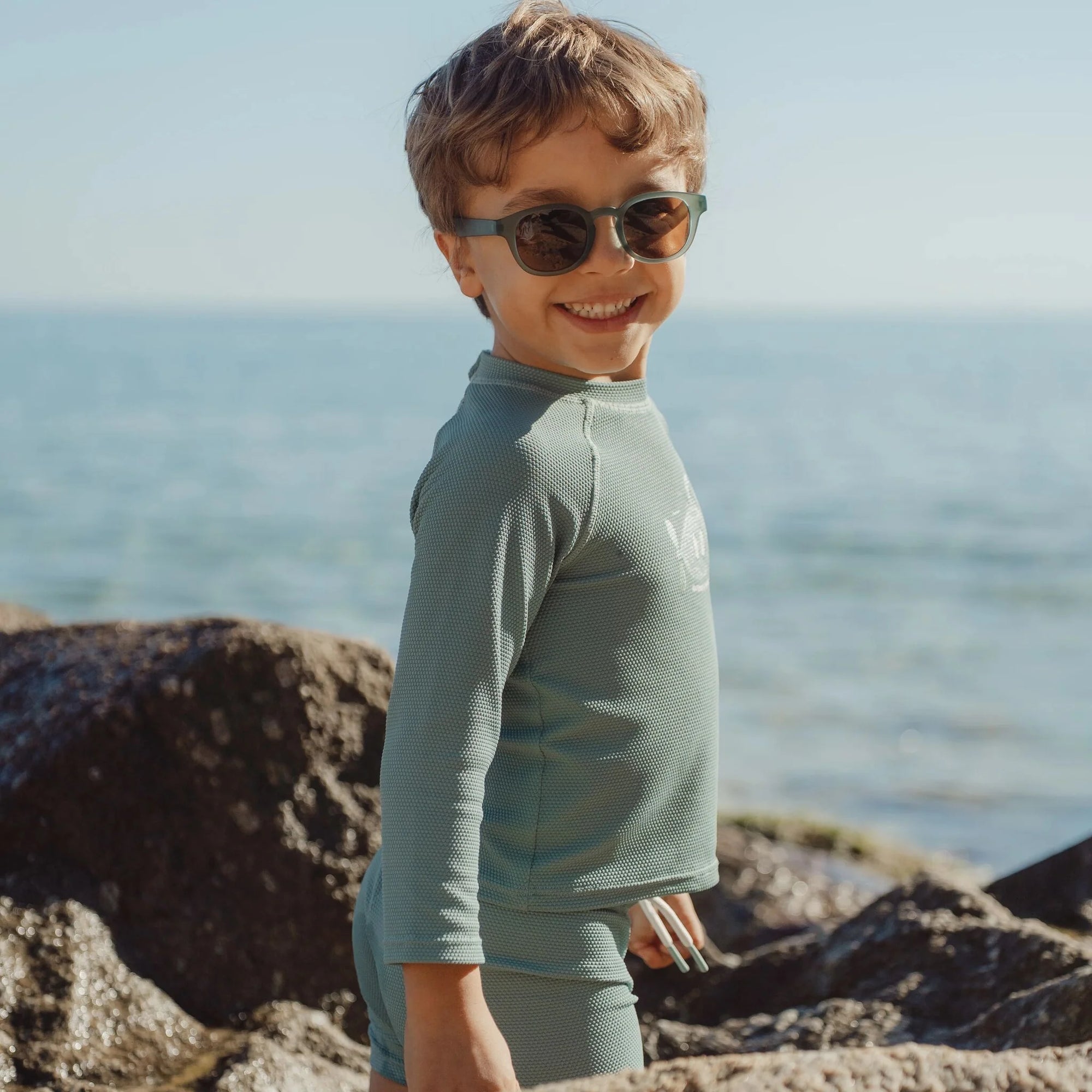 T-Shirt da bagno Ocean Green - Little Dutch