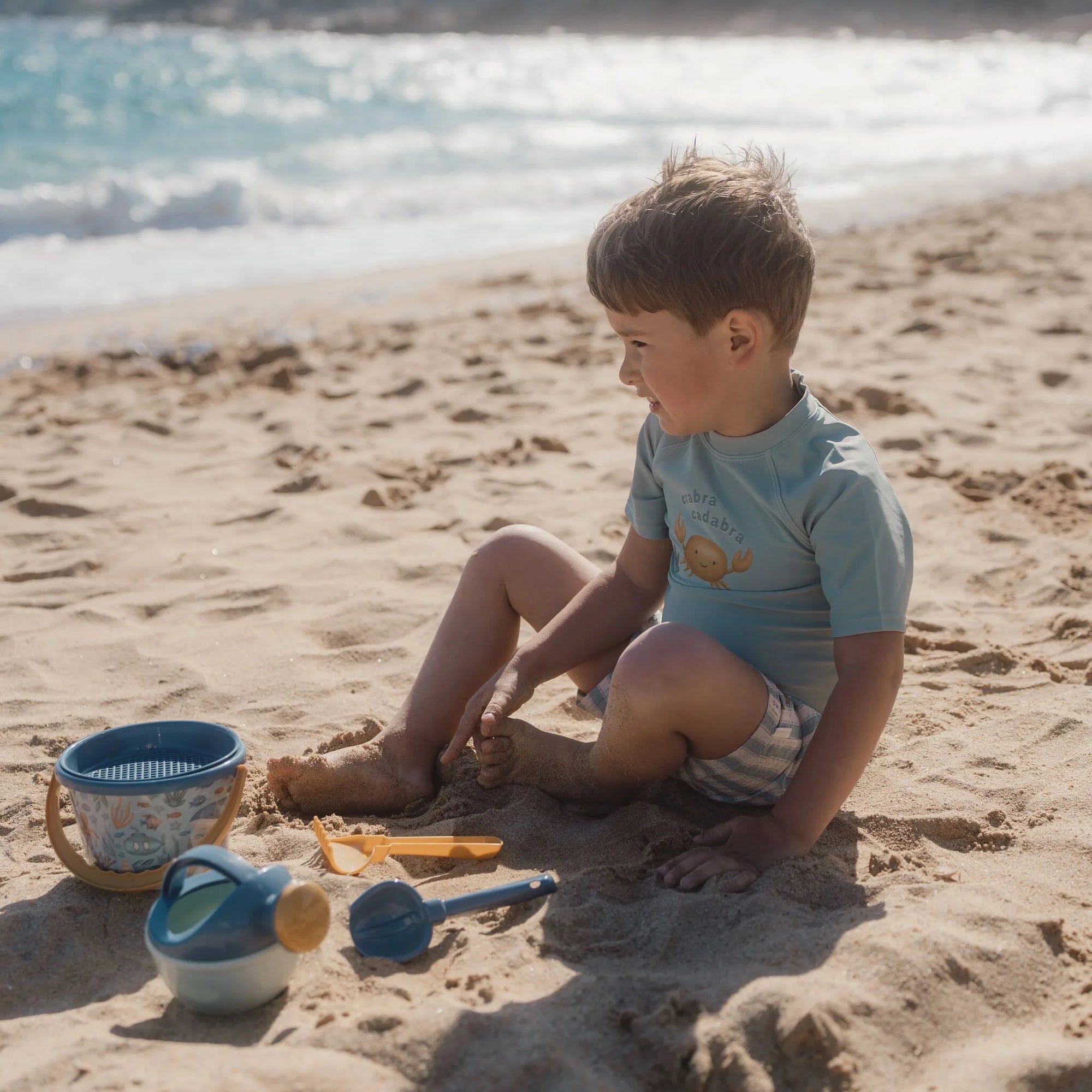 T-Shirt da bagno Ocean Blue - Little Dutch