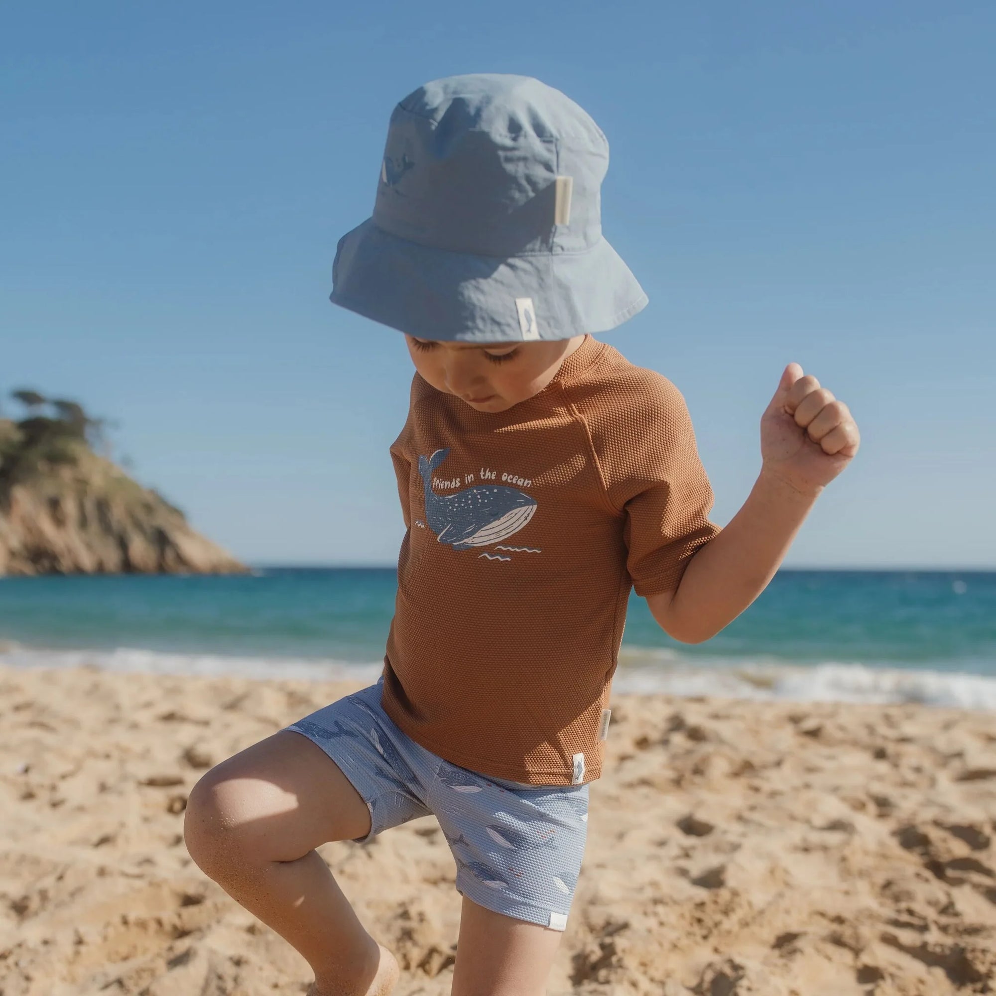 T-Shirt da bagno Ocean Brown - Little Dutch